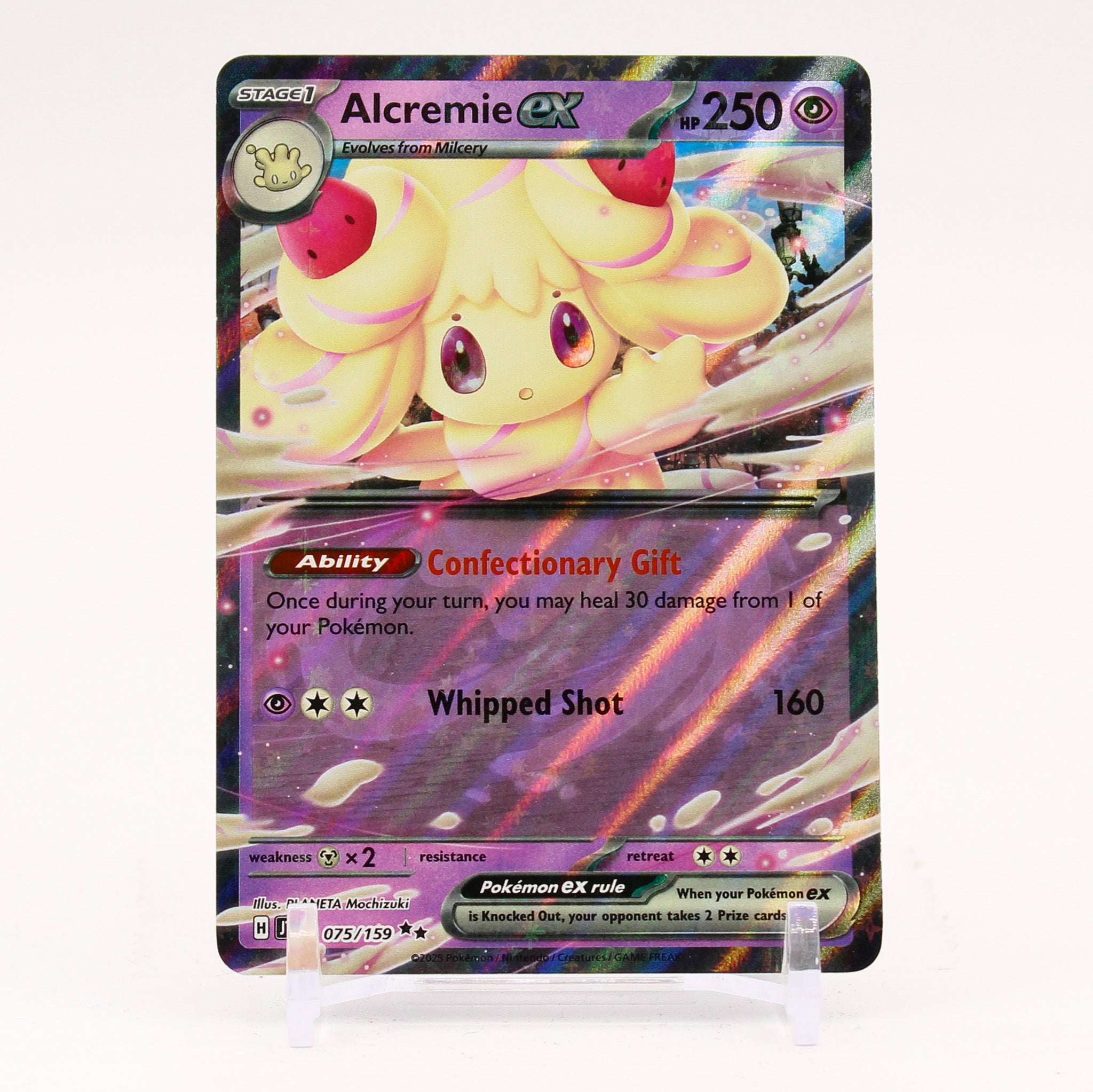 Alcremie ex - 075/159 Journey Together Ultra Rare Pokemon - NM/MINT