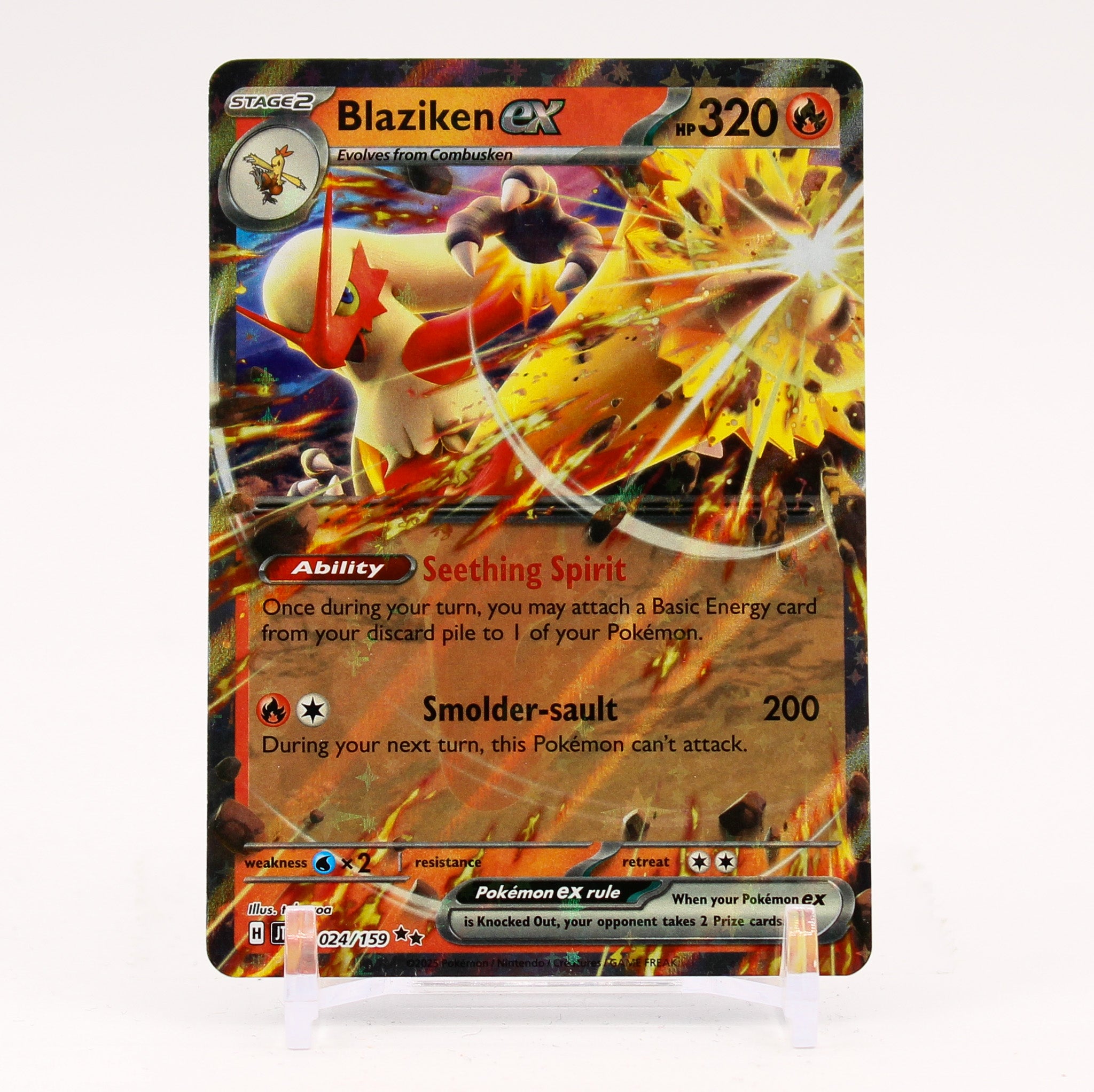 Blaziken ex - 024/159 Journey Together Ultra Rare Pokemon - NM/MINT