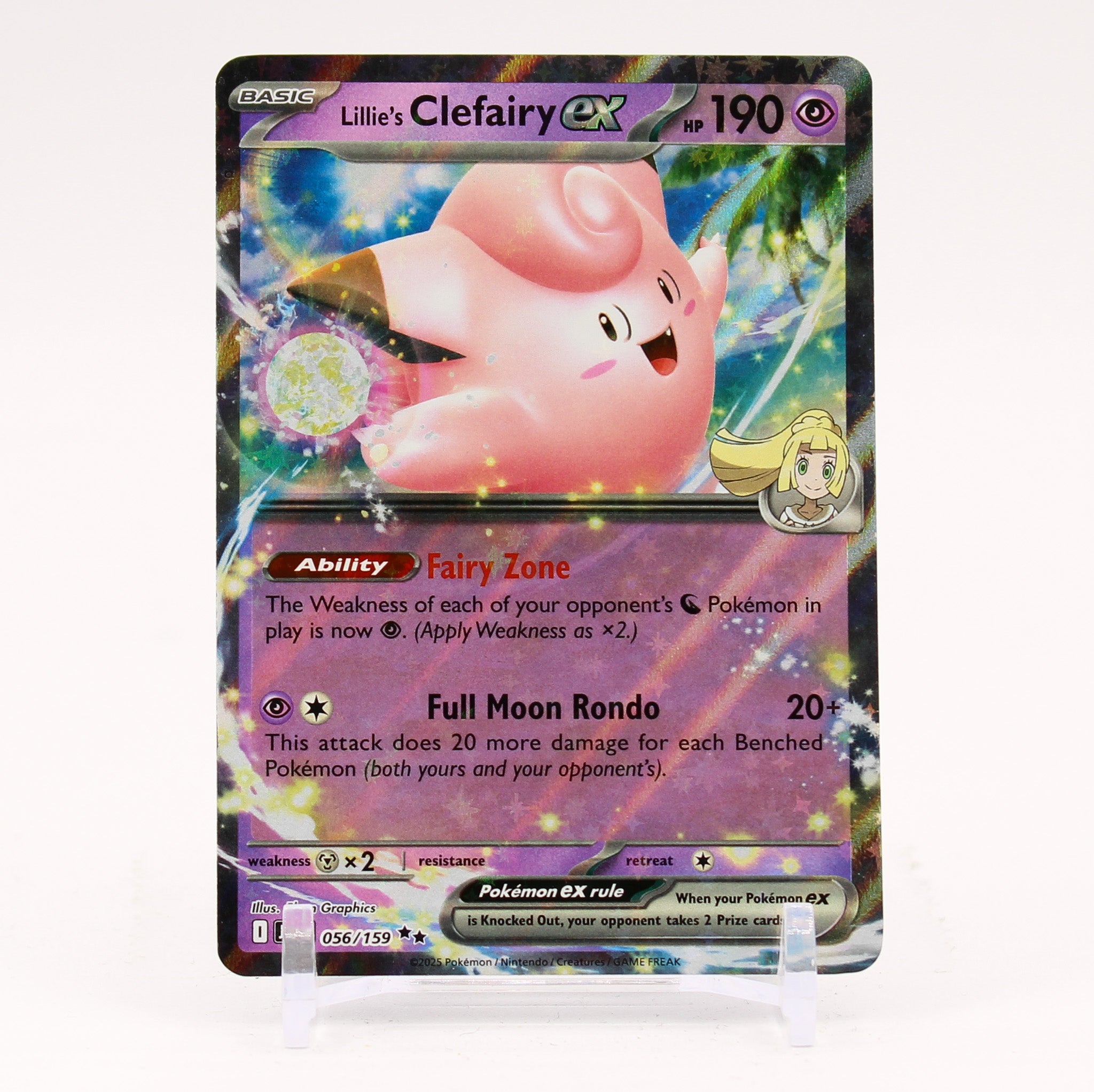Lillie's Clefairy ex - 056/159 Journey Together Ultra Rare Pokemon - NM/MINT