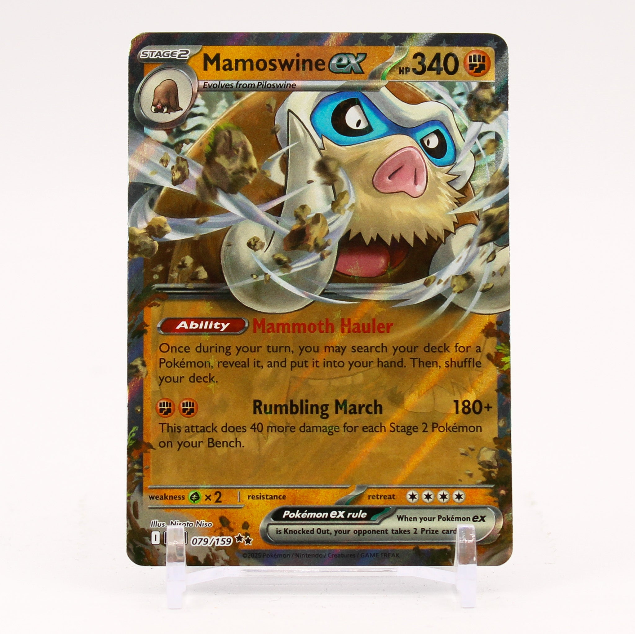 Mamoswine ex - 079/159 Journey Together Ultra Rare Pokemon - NM/MINT