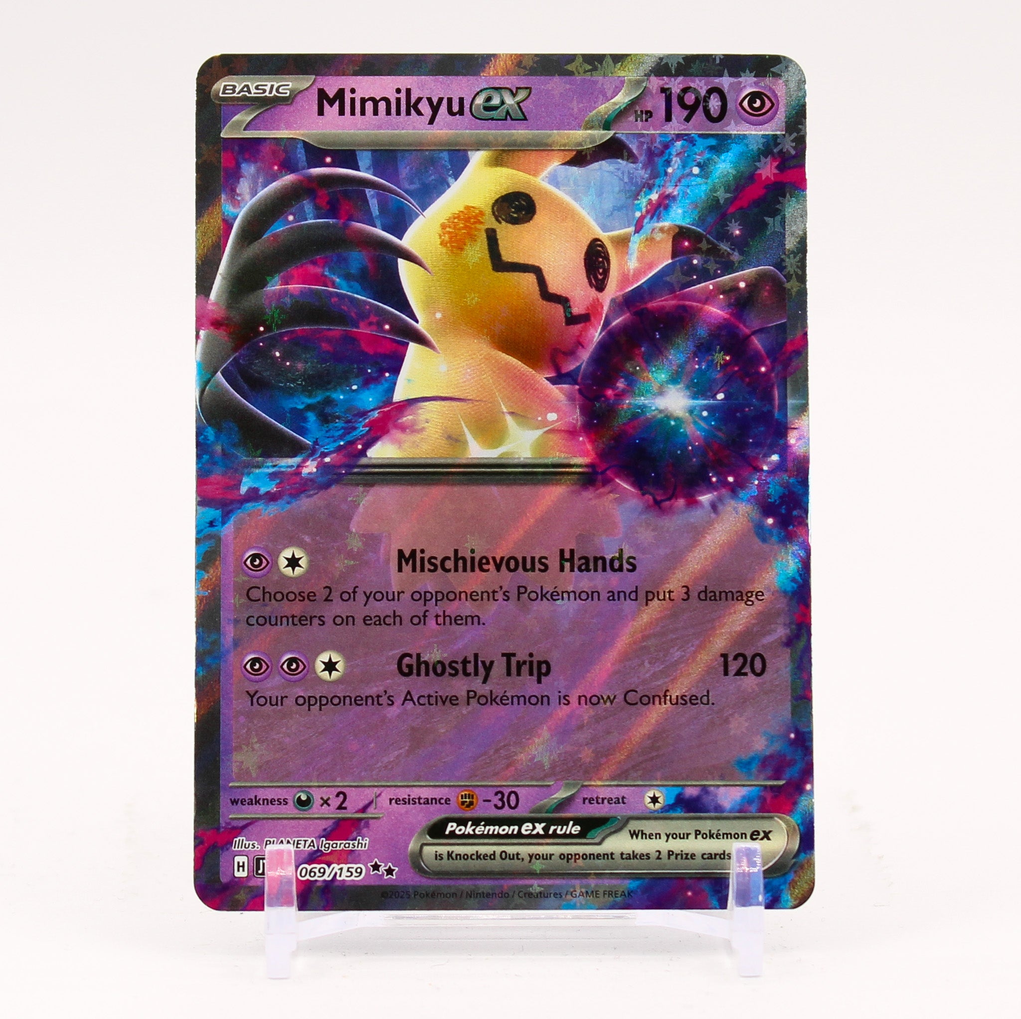 Mimikyu ex - 069/159 Journey Together Ultra Rare Pokemon - NM/MINT