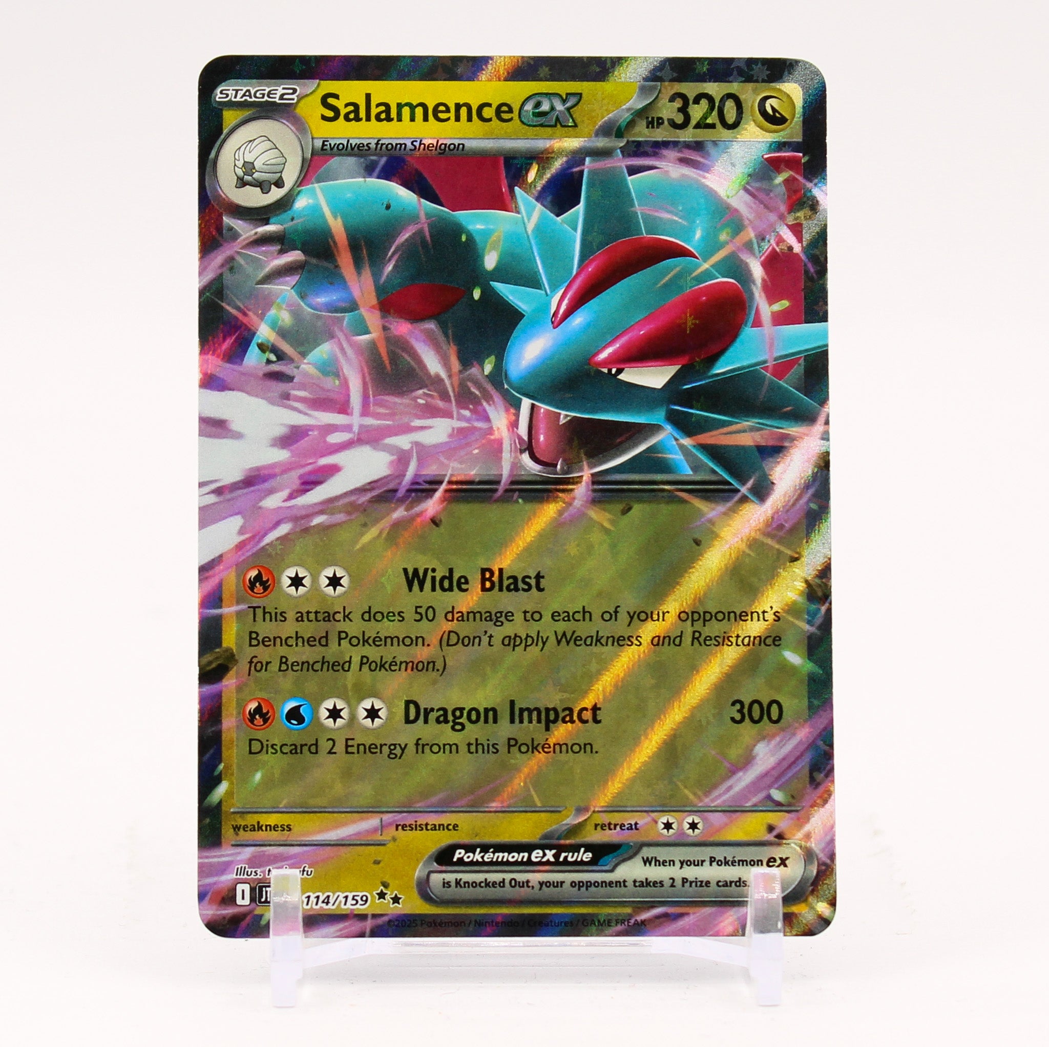 Salamence ex - 114/159 Journey Together Ultra Rare Pokemon - NM/MINT