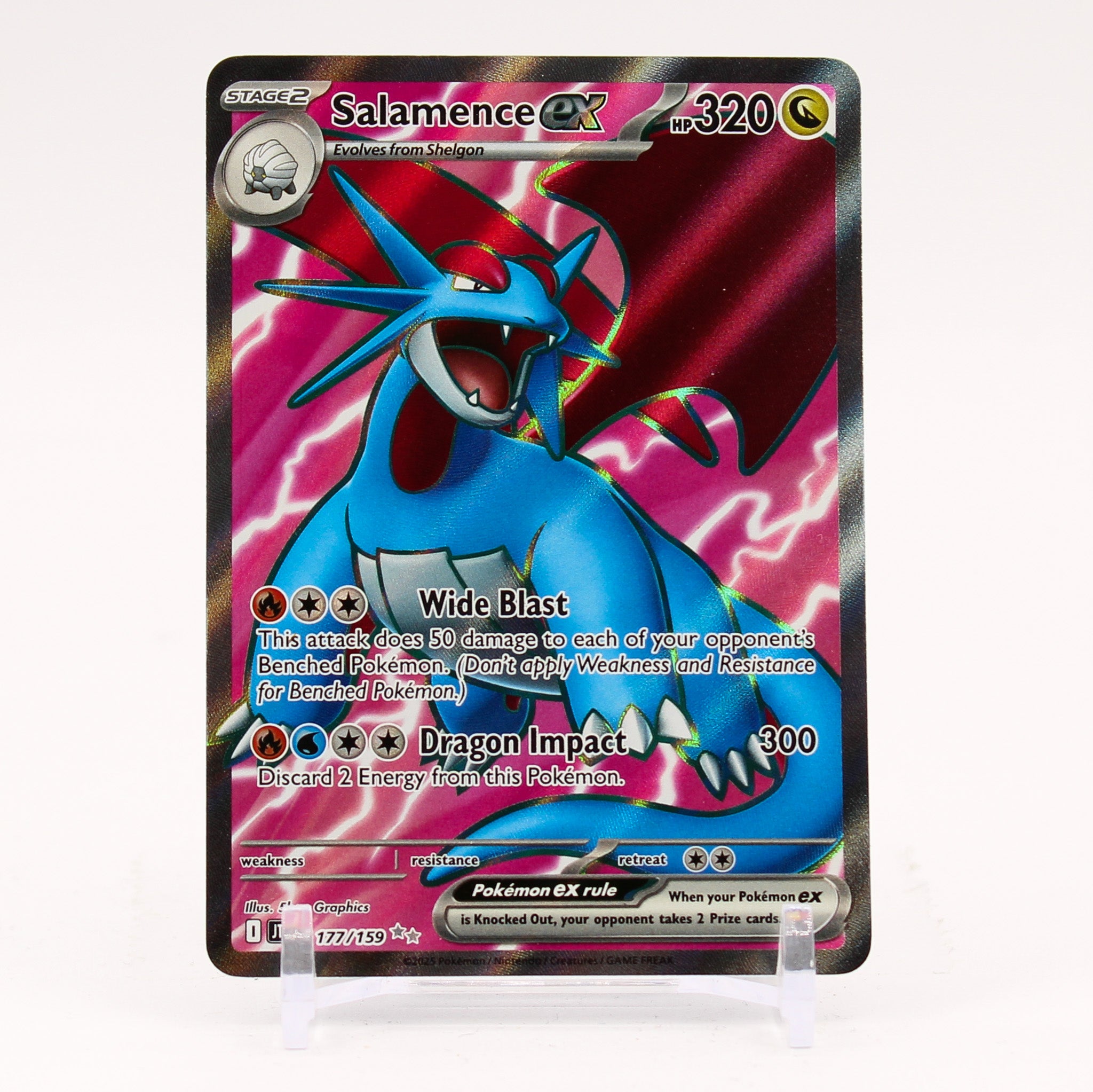 Salamence ex - 177/159 Journey Together Full Art Pokemon - NM/MINT