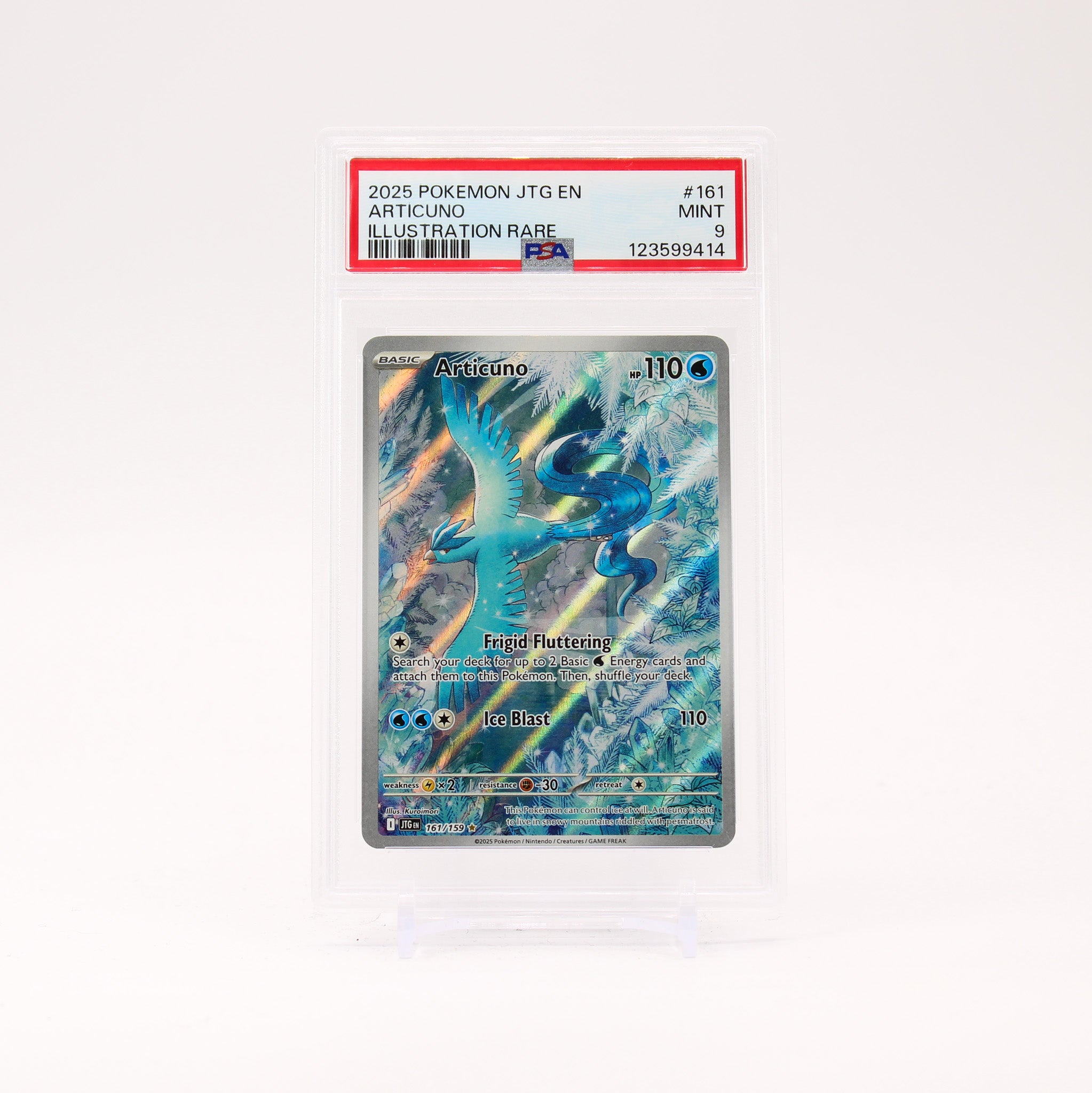Articuno - 161/159 PSA 9 Journey Together Illustration Rare Pokemon - MINT