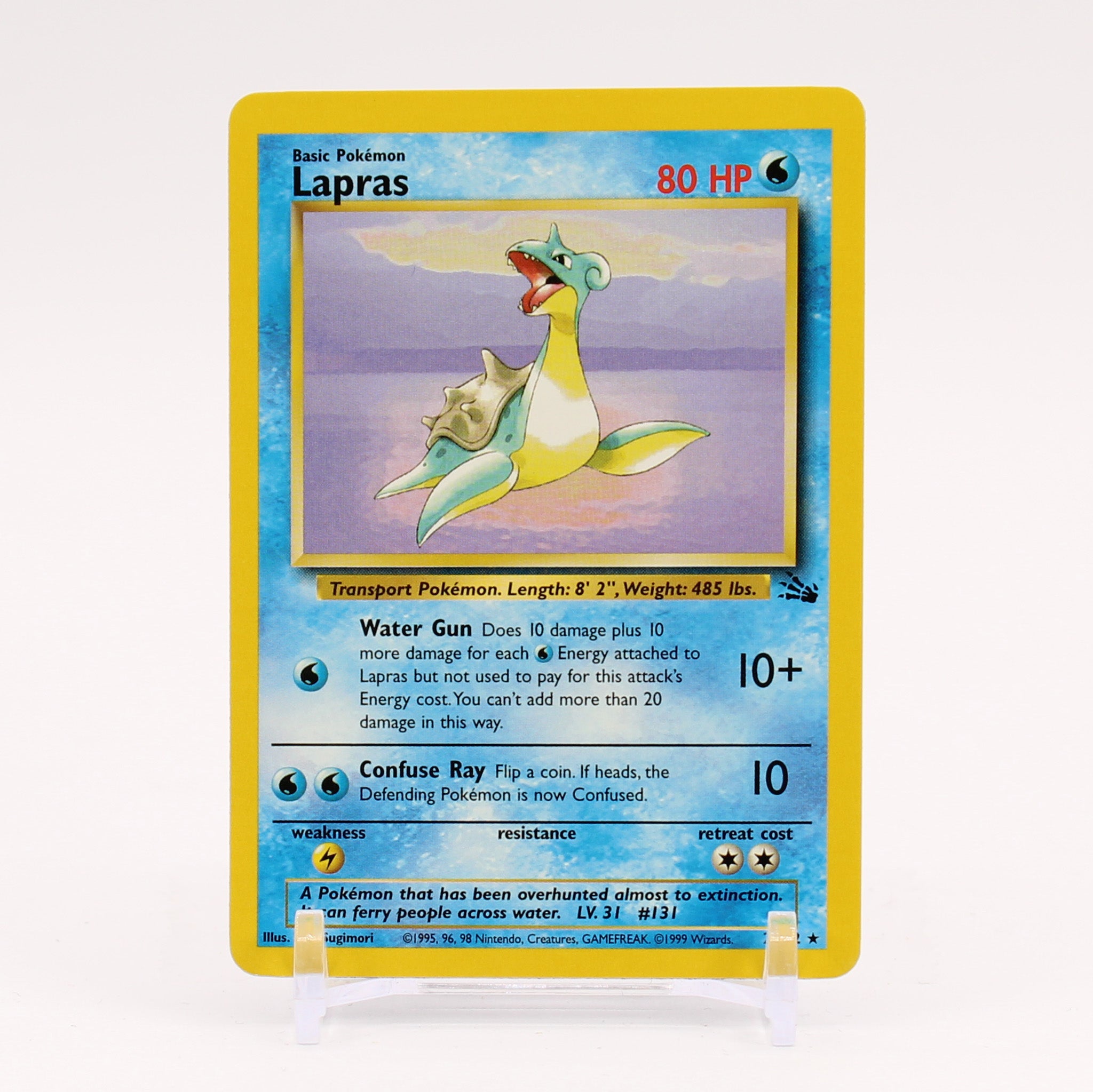 Lapras - 25/62 Fossil Unlimited Rare Pokemon - NM