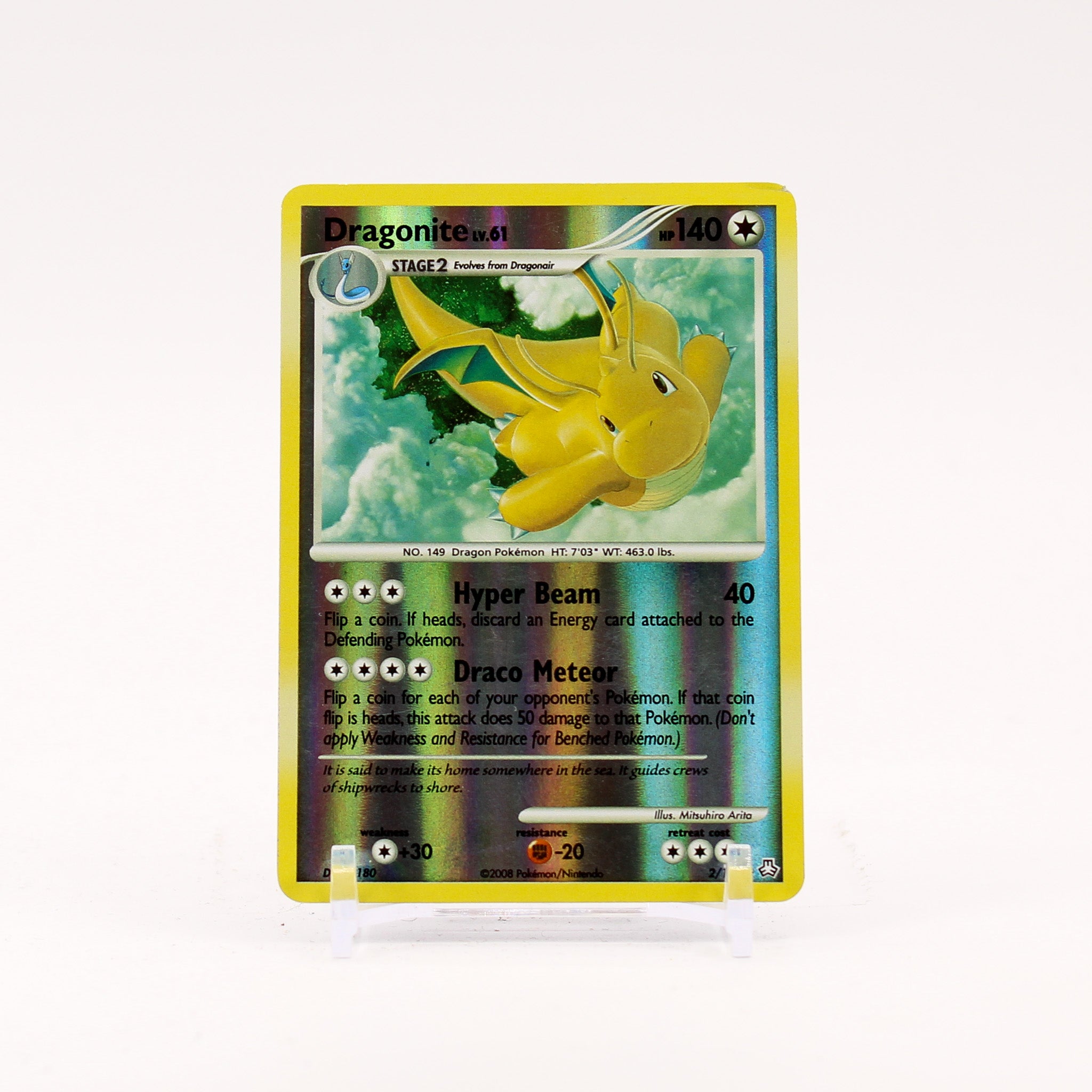 Dragonite - 2/146 Legends Awakened Reverse Holo Rare Pokemon - LP/MP
