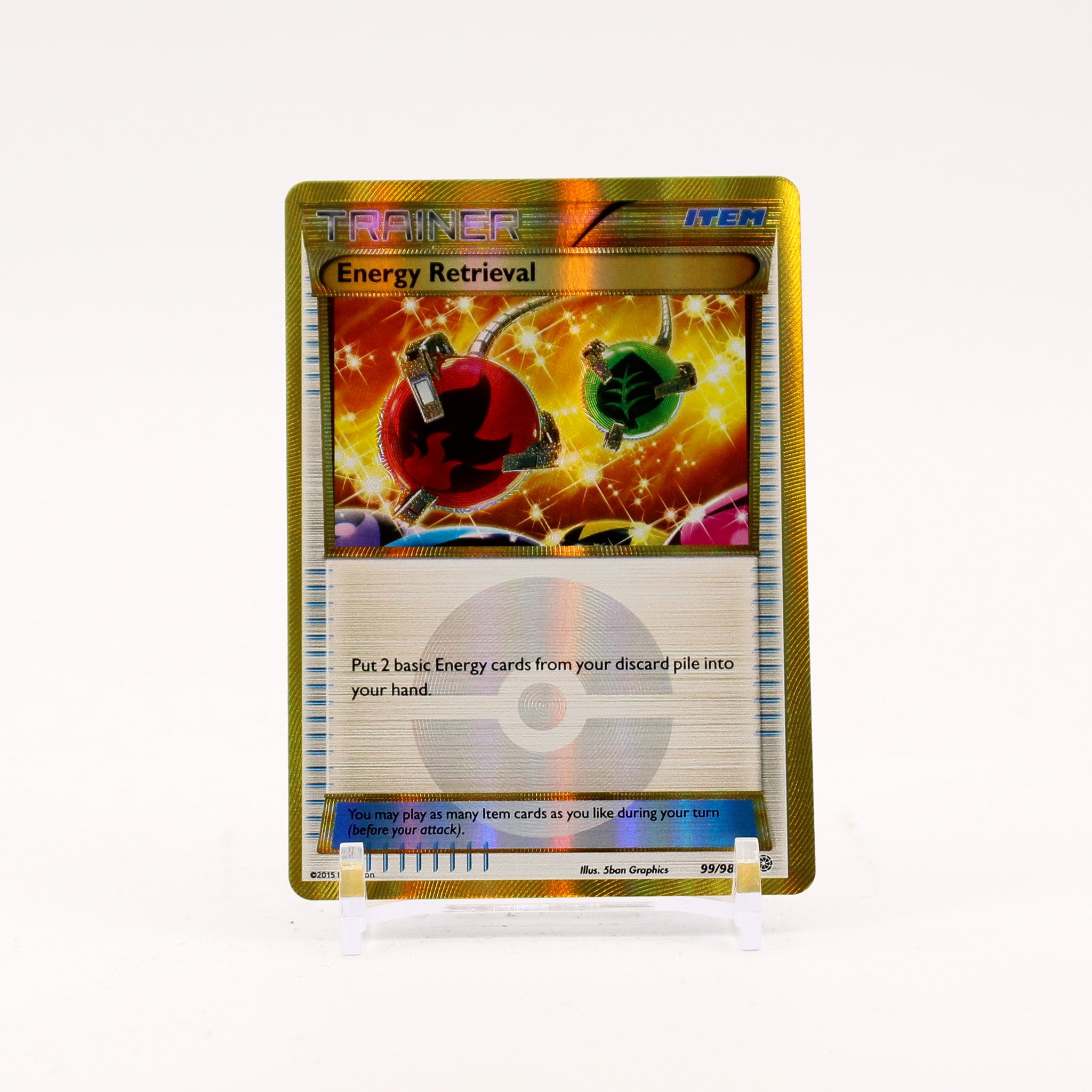 Energy Retrieval - 99/98 Ancient Origins Gold Trainer - NM/MINT