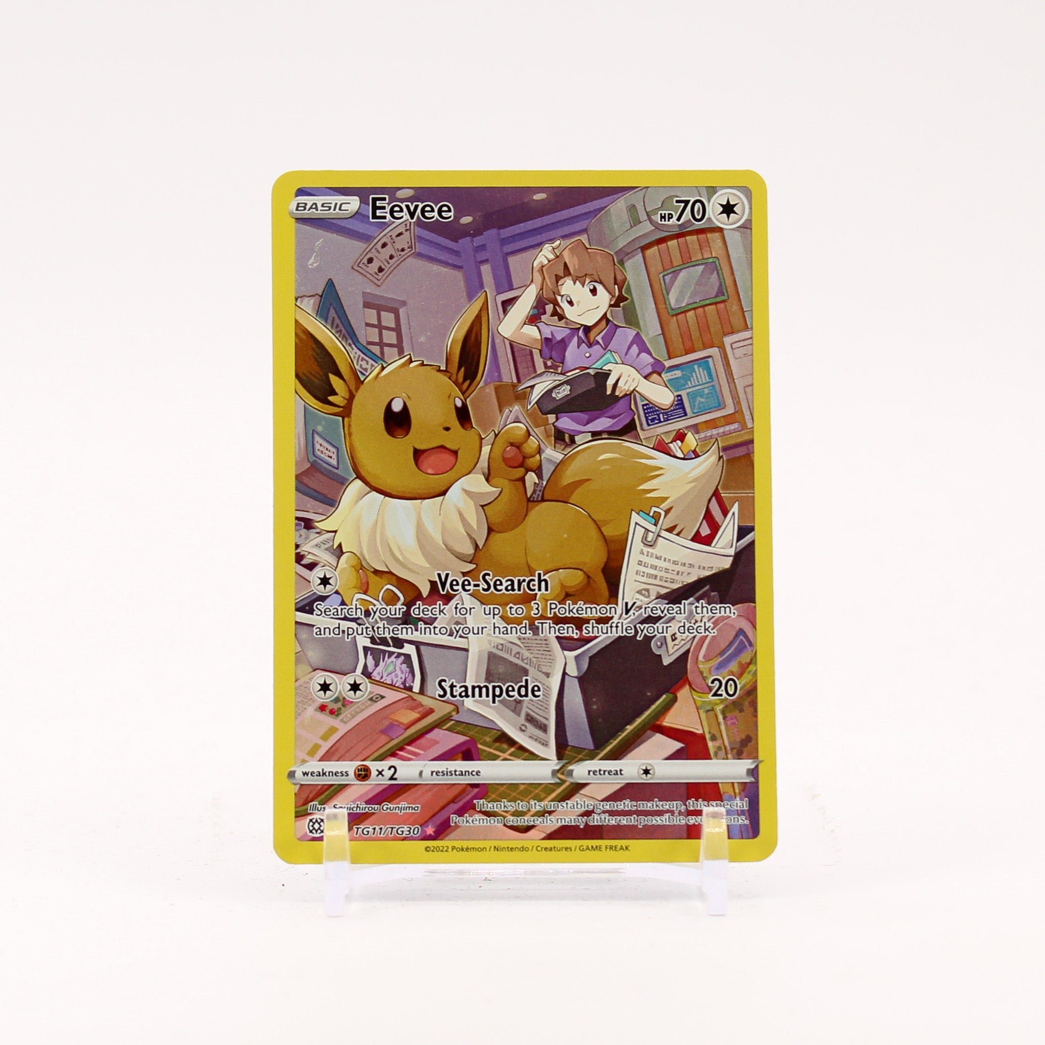Eevee - TG11/TG30 Brilliant Stars Trainer Gallery Pokemon - NM/LP
