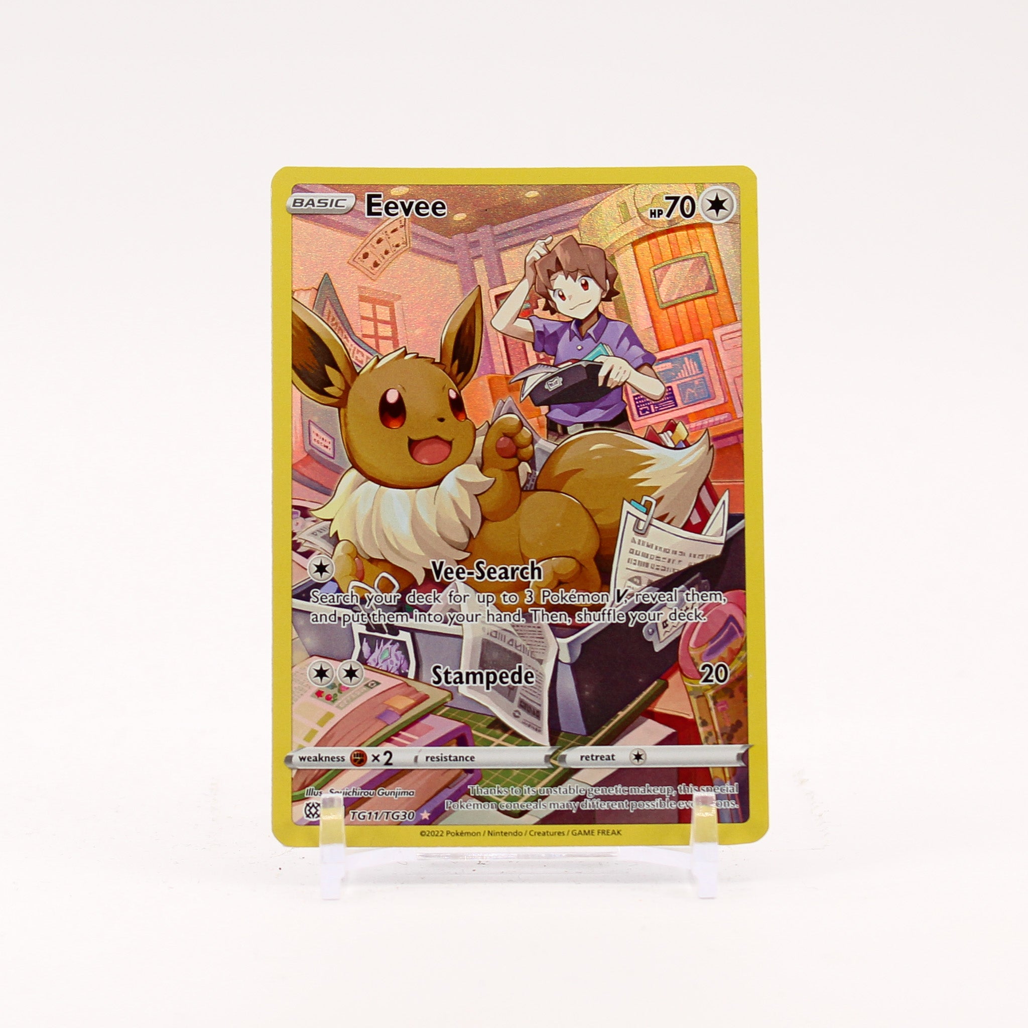 Eevee - TG11/TG30 Brilliant Stars Trainer Gallery Pokemon -	LP