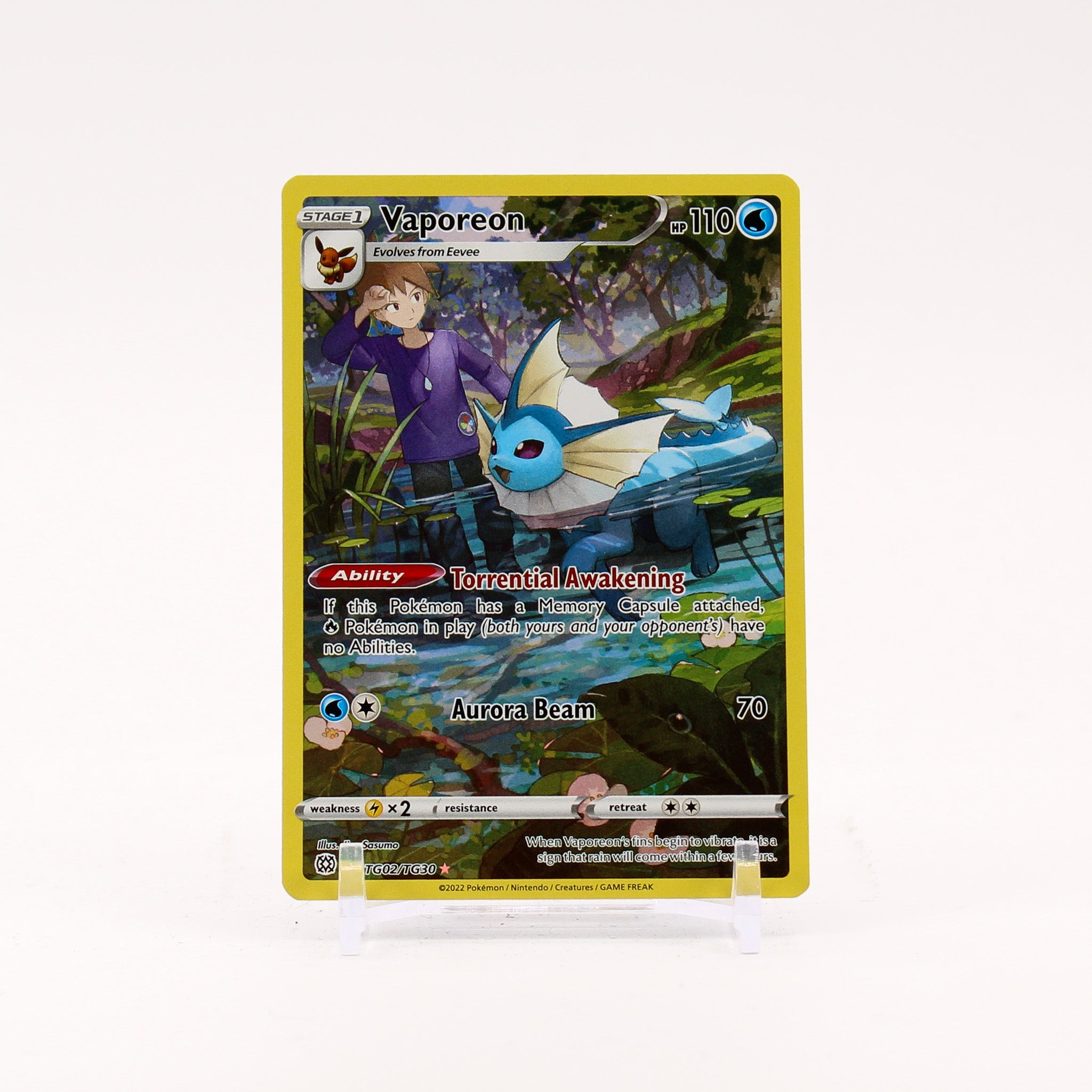 Vaporeon - TG02/TG30 Brilliant Stars Trainer Gallery Pokemon - NM/LP