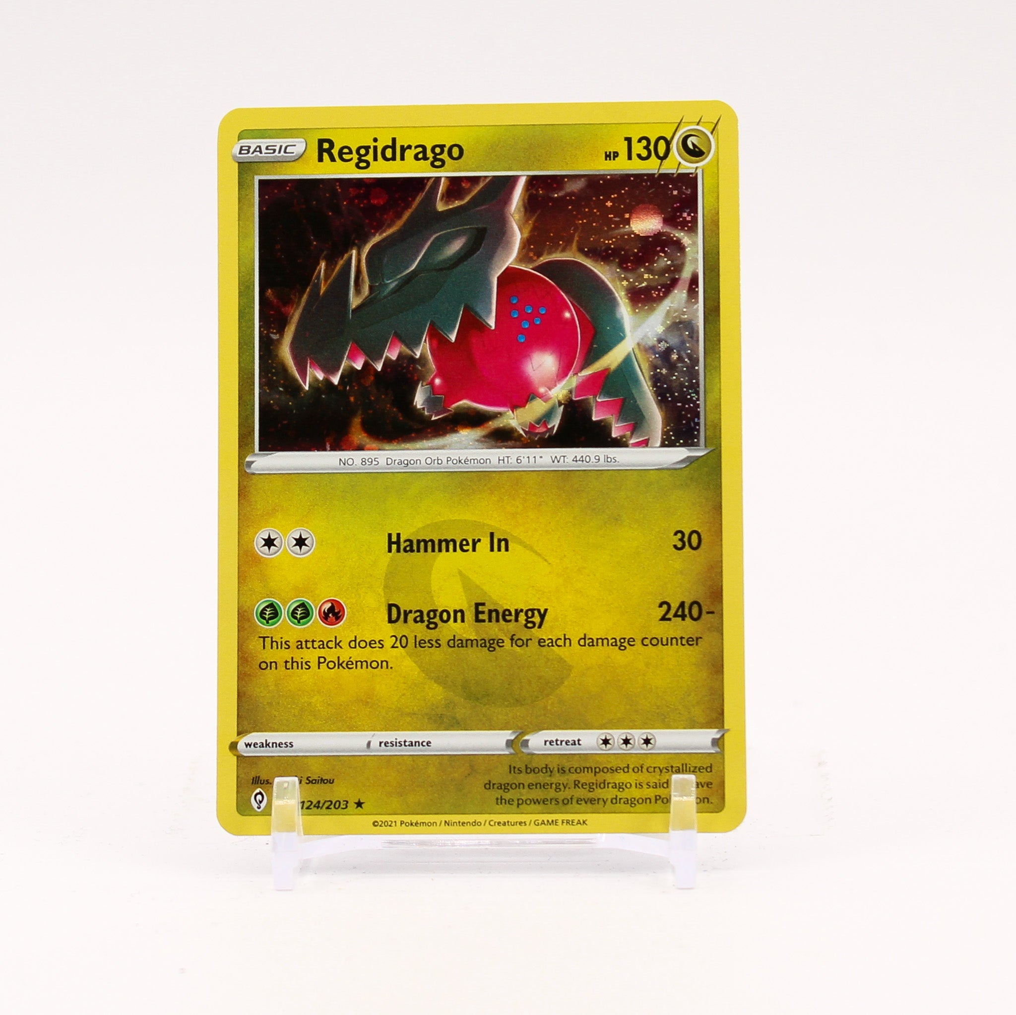 Regidrago - 124/203 Evolving Skies Cosmos Holo Promo Pokemon - NM/MINT