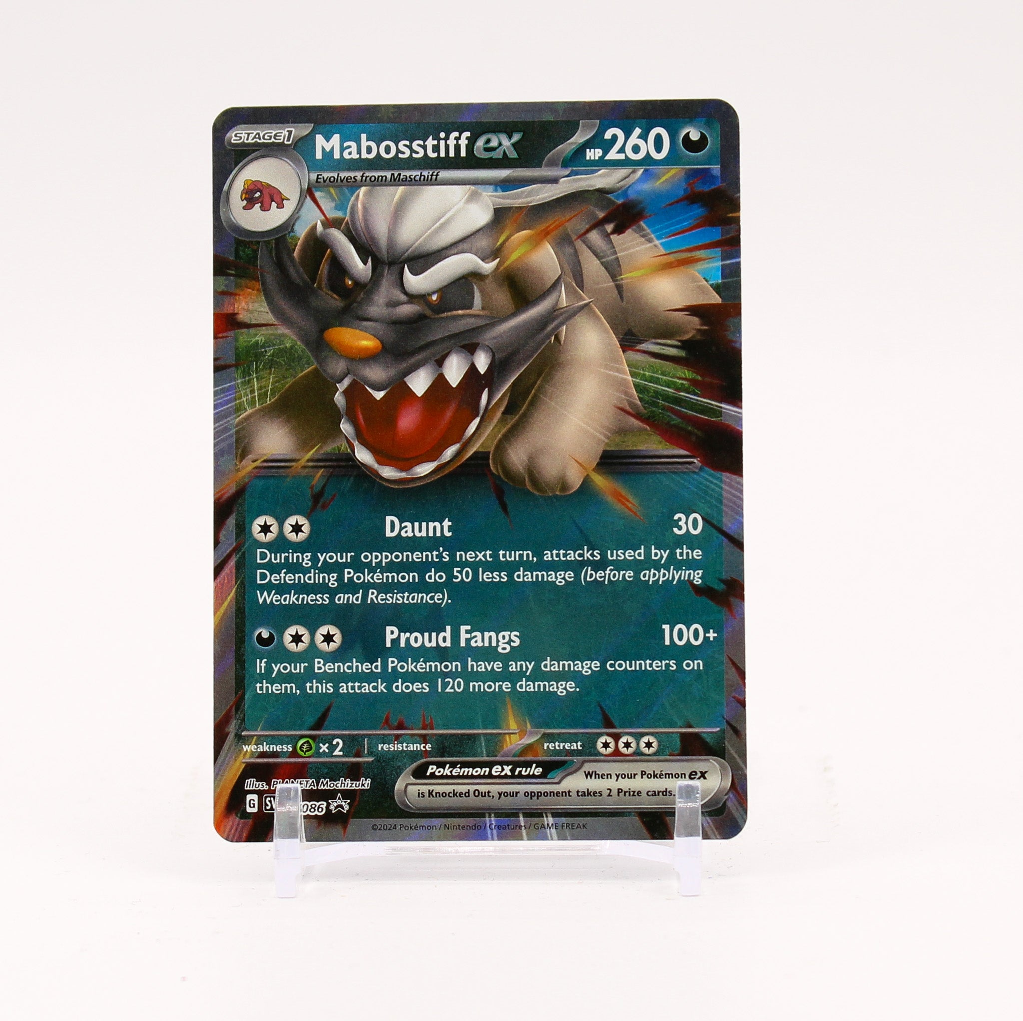 Mabosstiff ex - SVP086 Black Star Promo Pokemon - NM/MINT