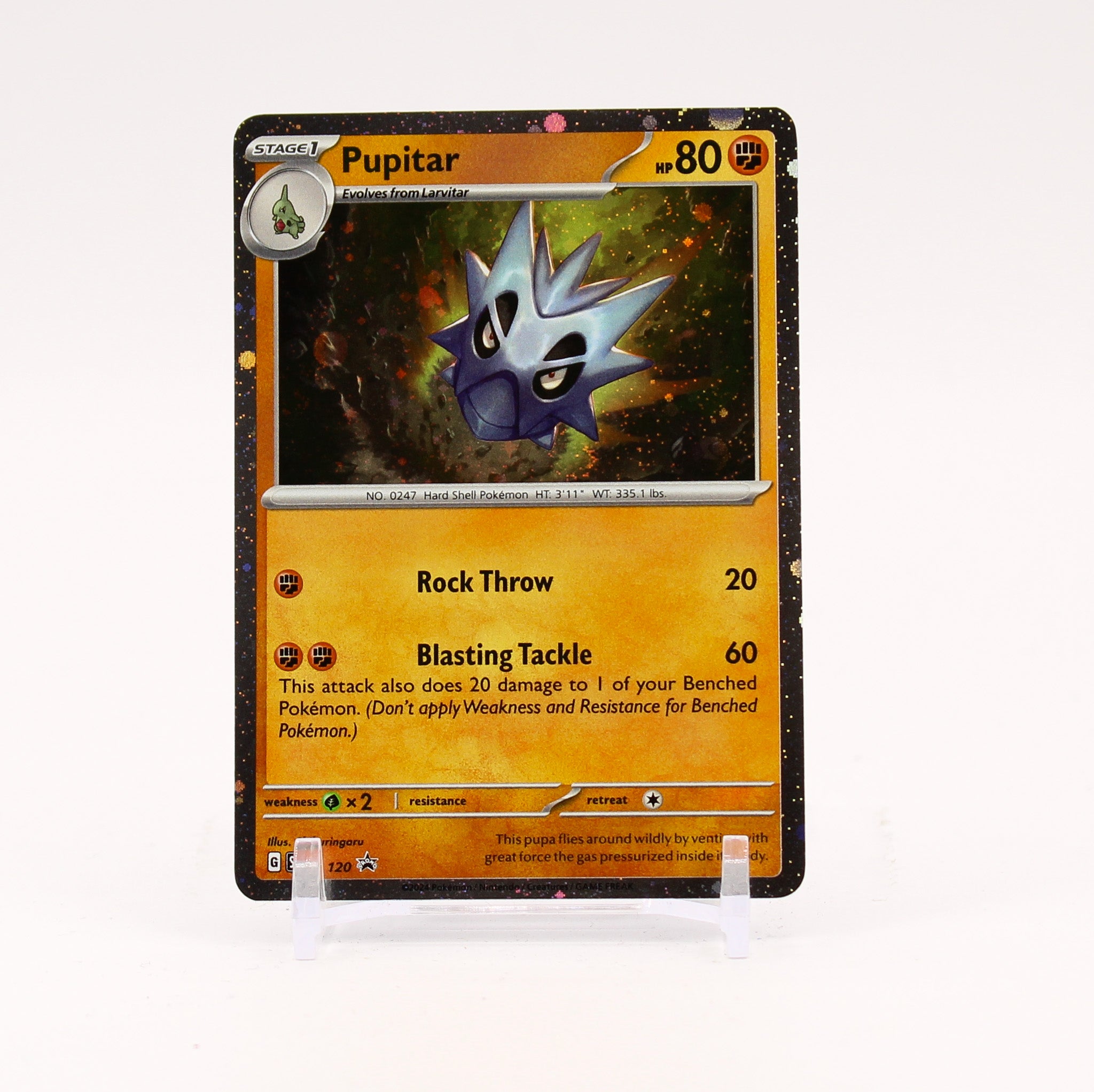 Pupitar - SVP120 Cosmos Holo Promo Pokemon - NM/MINT