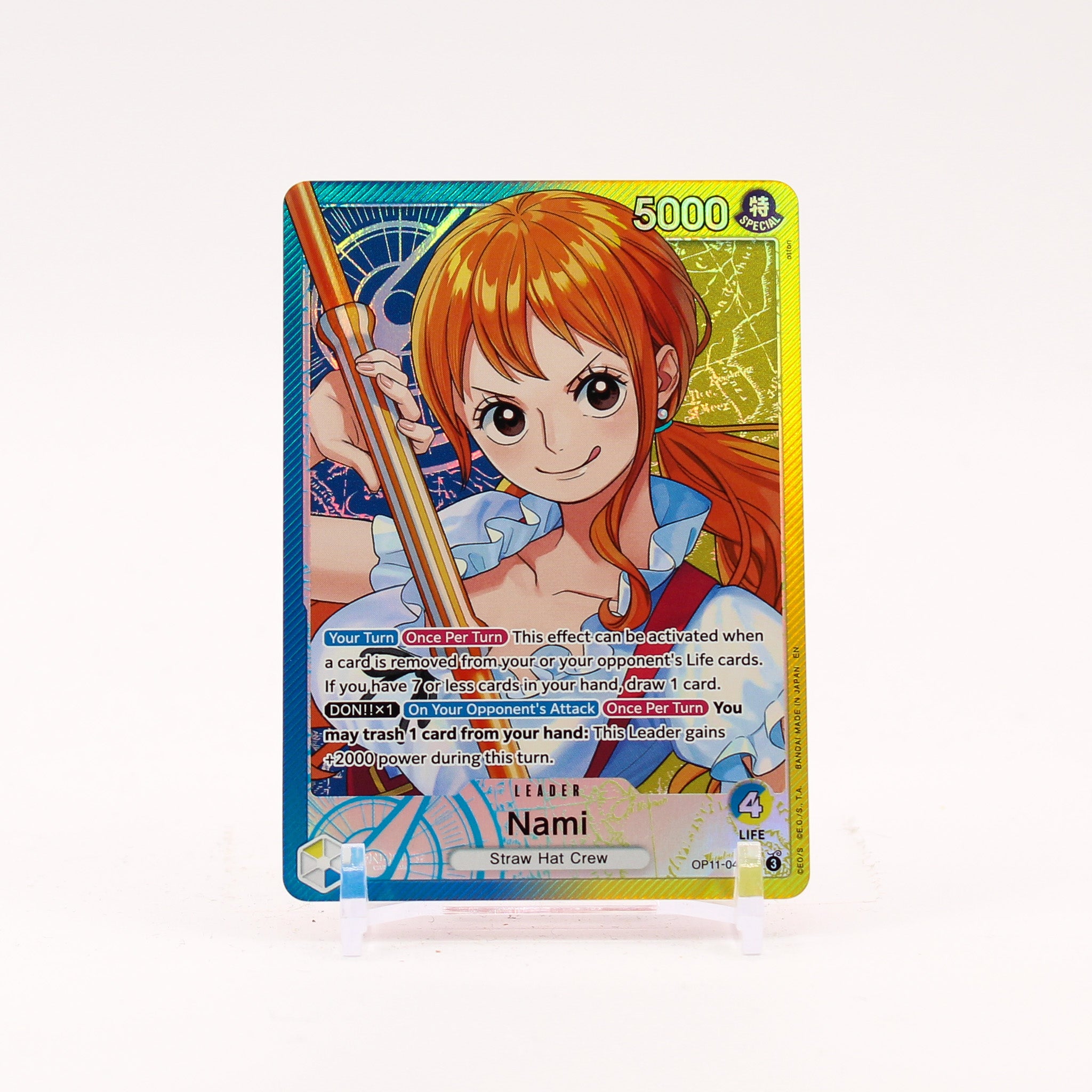 Nami (Alternate Art) - OP11-041 A Fist of Divine Speed L One Piece - MINT