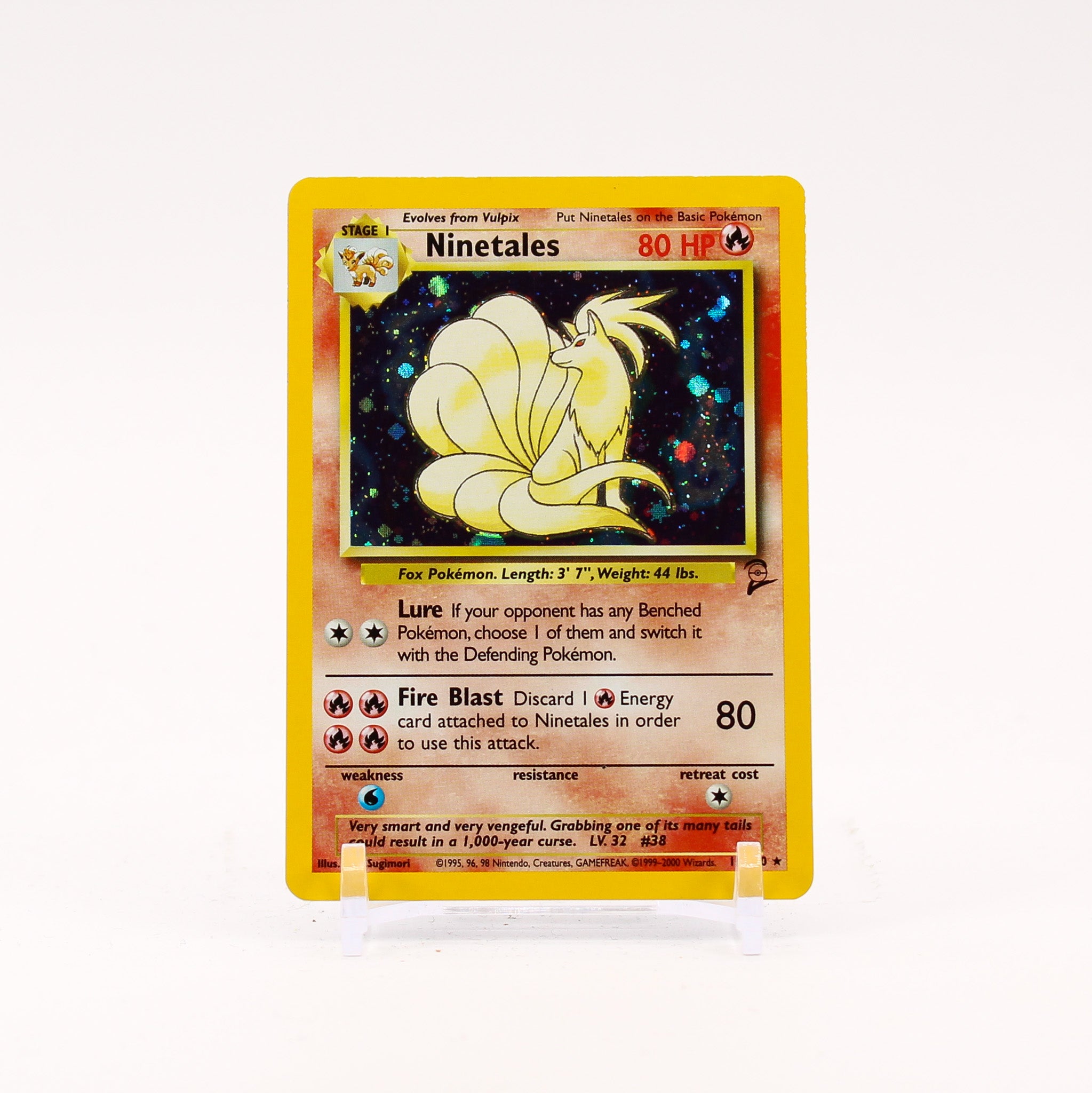 Ninetales - 13/130 Base Set 2 Holo Rare Pokemon - NM/LP