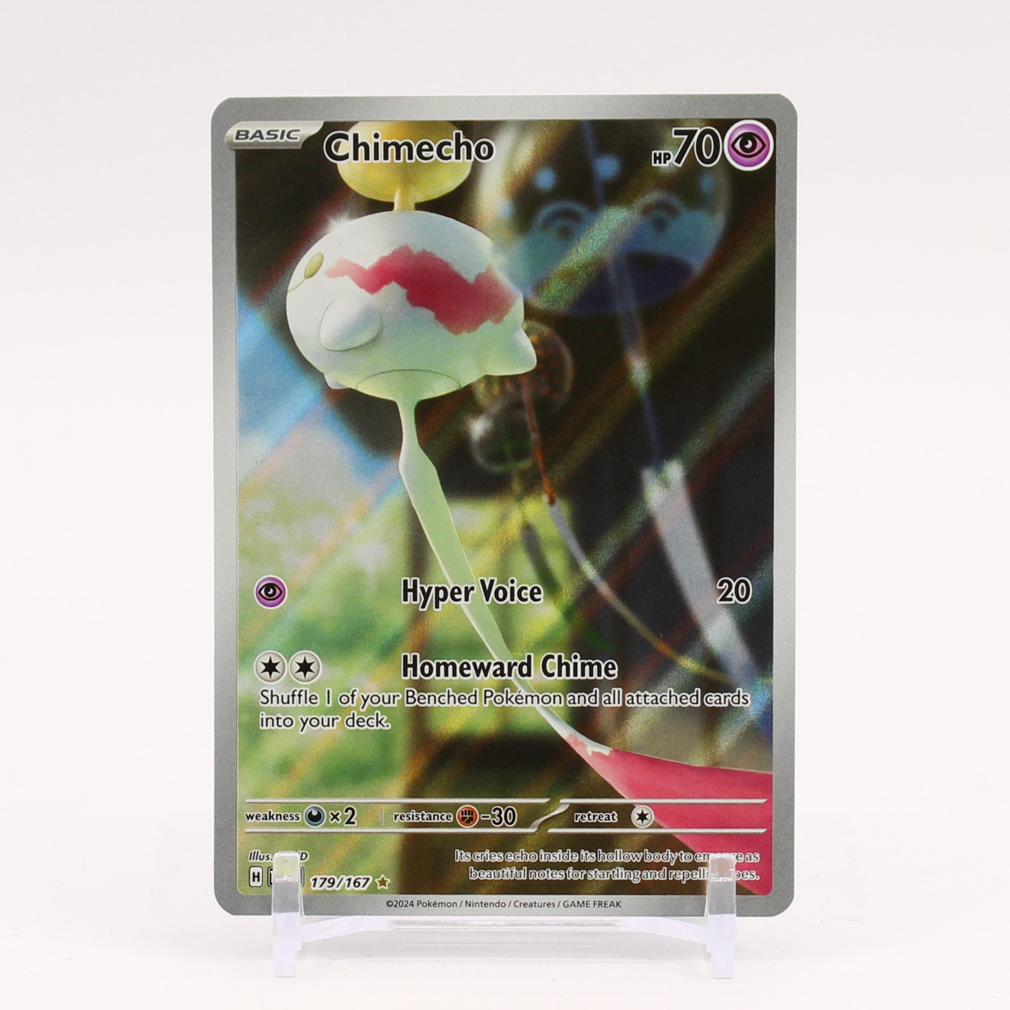 Chimecho - 179/167 Twilight Masquerade Illustration Rare Pokemon - NM/MINT