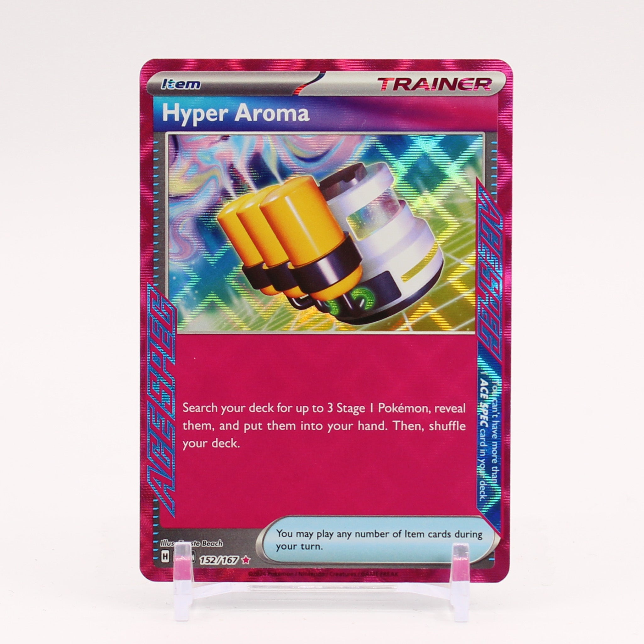 Hyper Aroma - 152/167 Twilight Masquerade ACESPEC Rare Trainer - NM/MINT