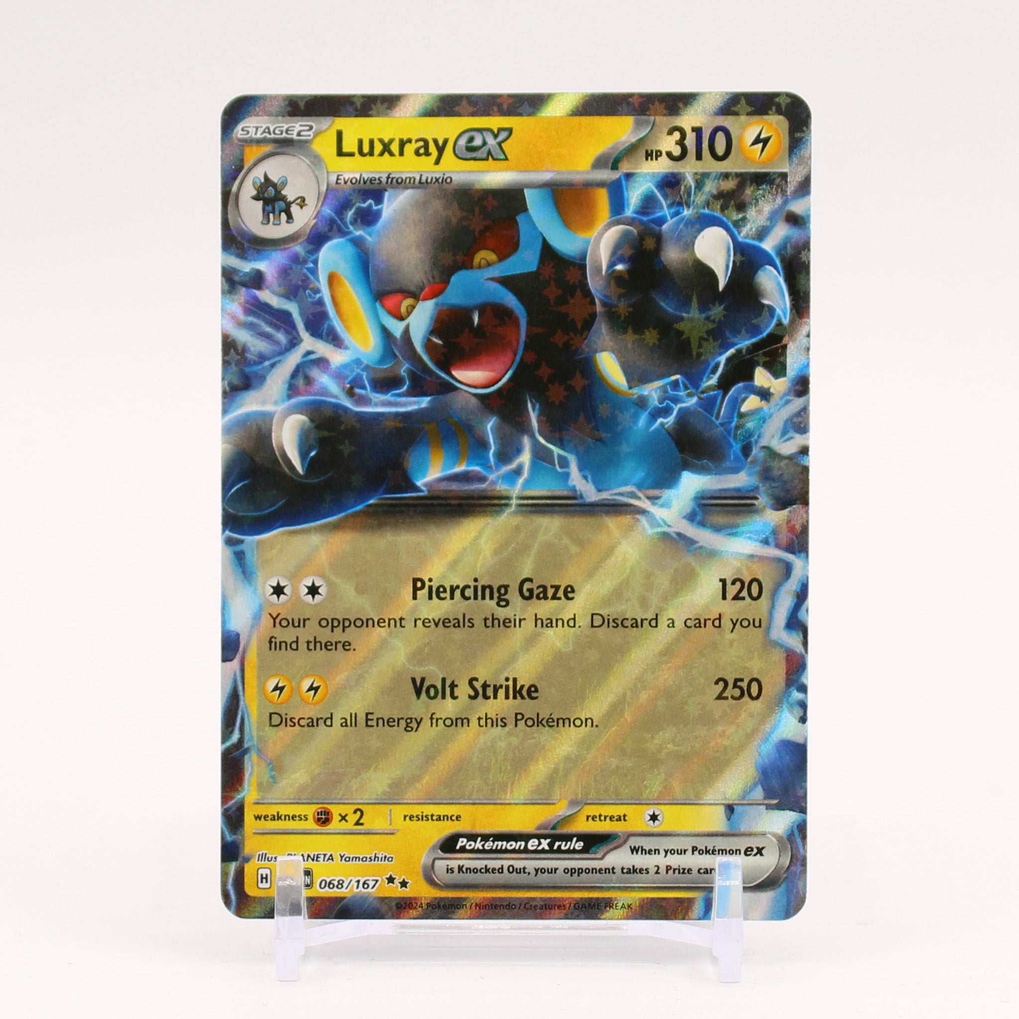 Luxray ex - 068/167 Twilight Masquerade Double Rare Pokemon - NM/MINT