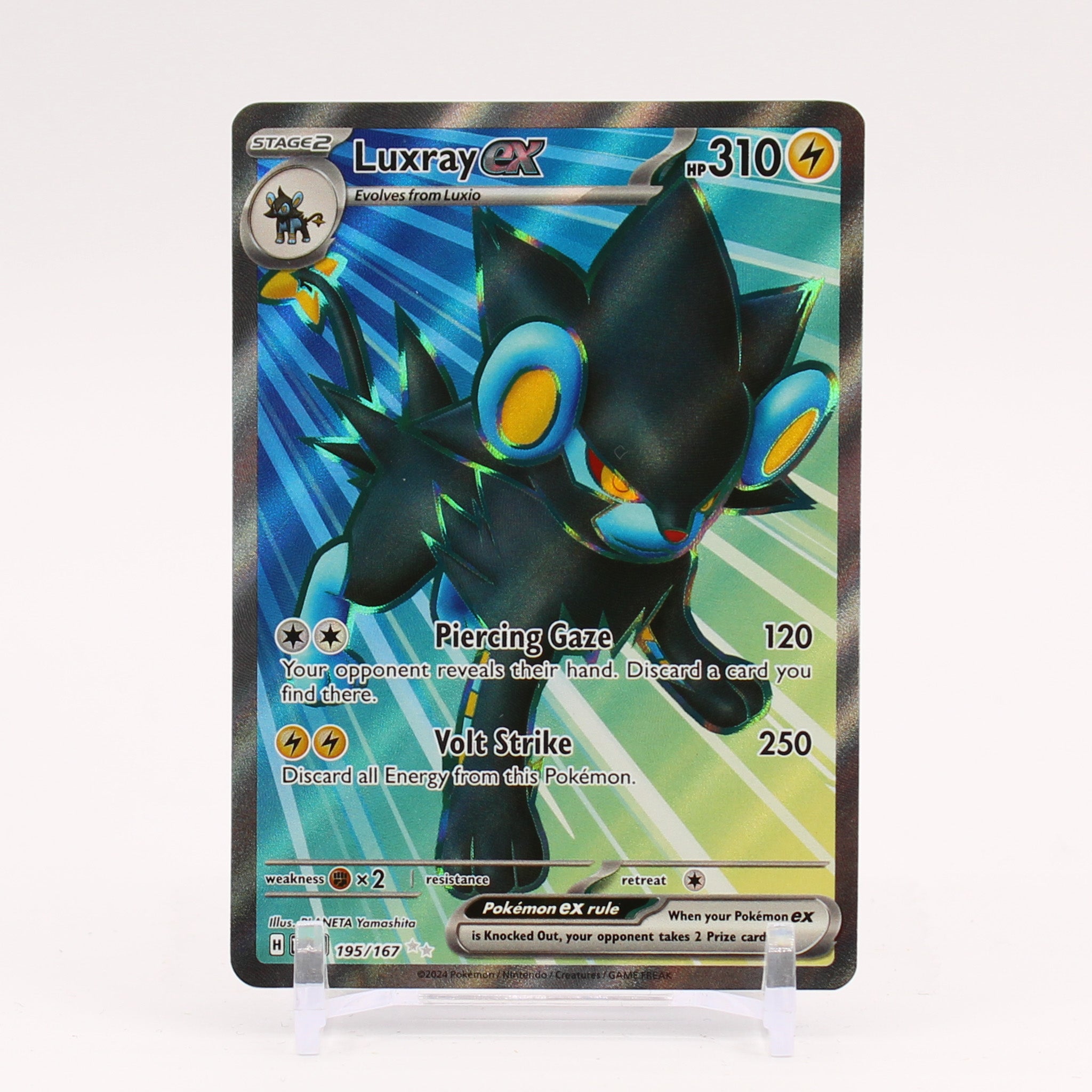 Luxray ex - 195/167 Twilight Masquerade Full Art Pokemon - NM/MINT