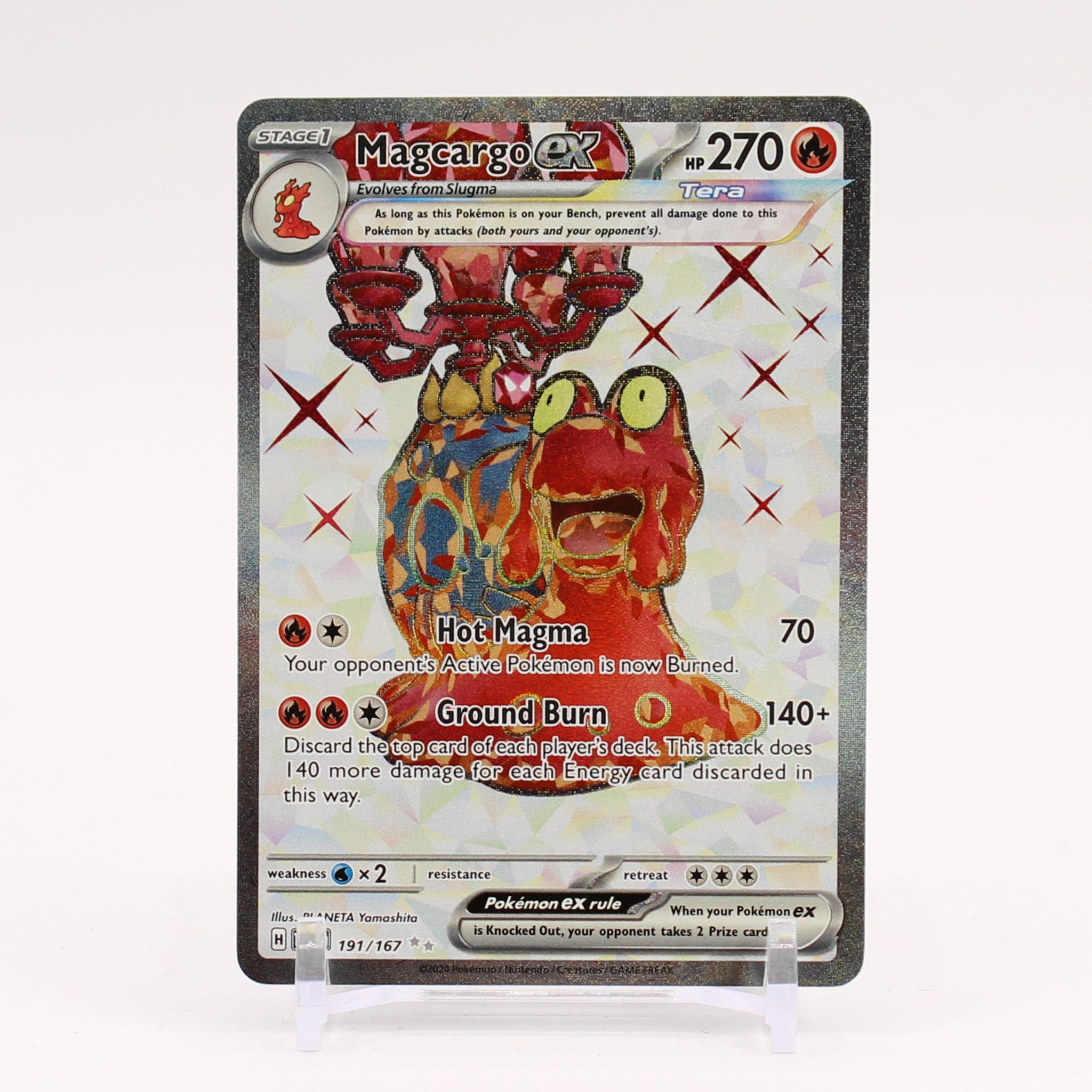 Magcargo ex - 191/167 Twilight Masquerade Full Art Pokemon - NM/MINT