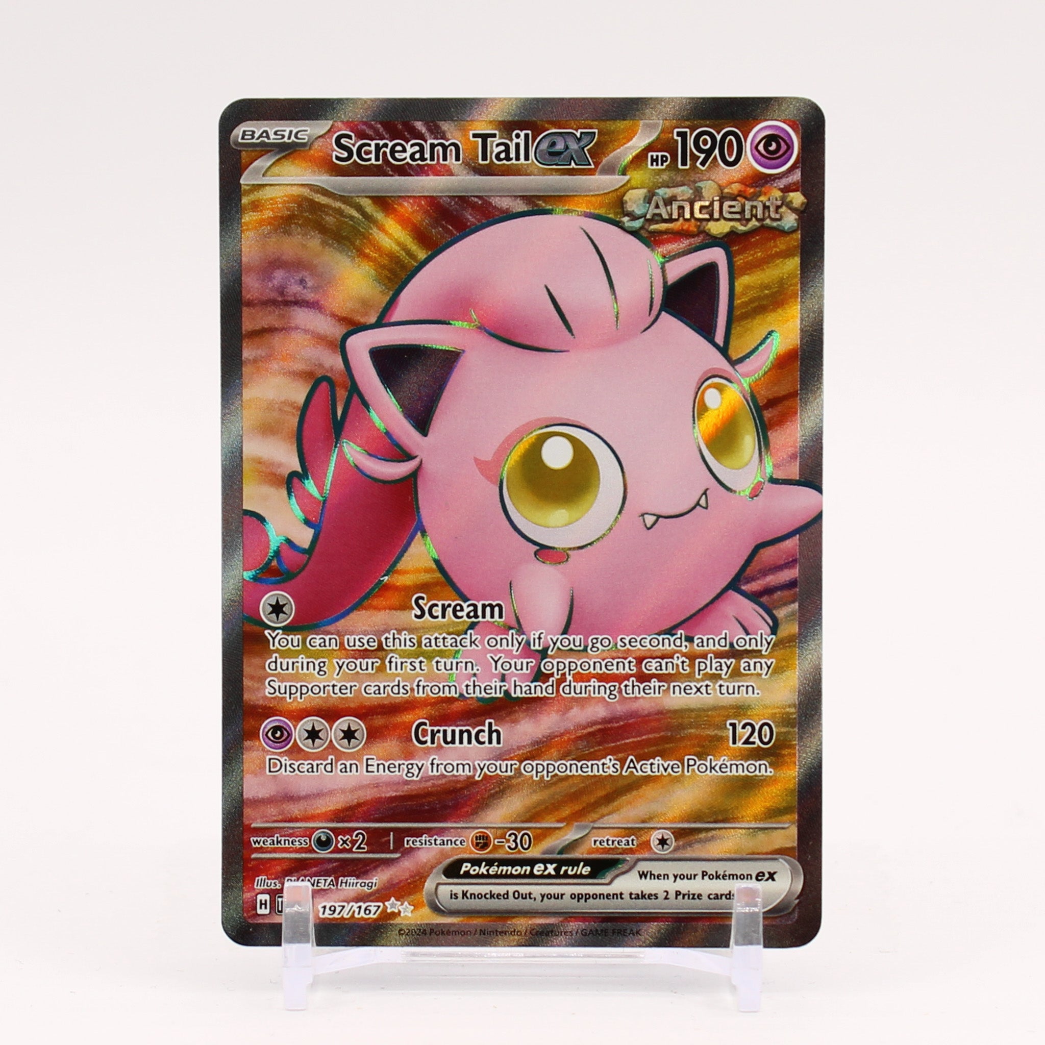 Scream Tail ex - 197/167 Twilight Masquerade Full Art Pokemon - NM/MINT