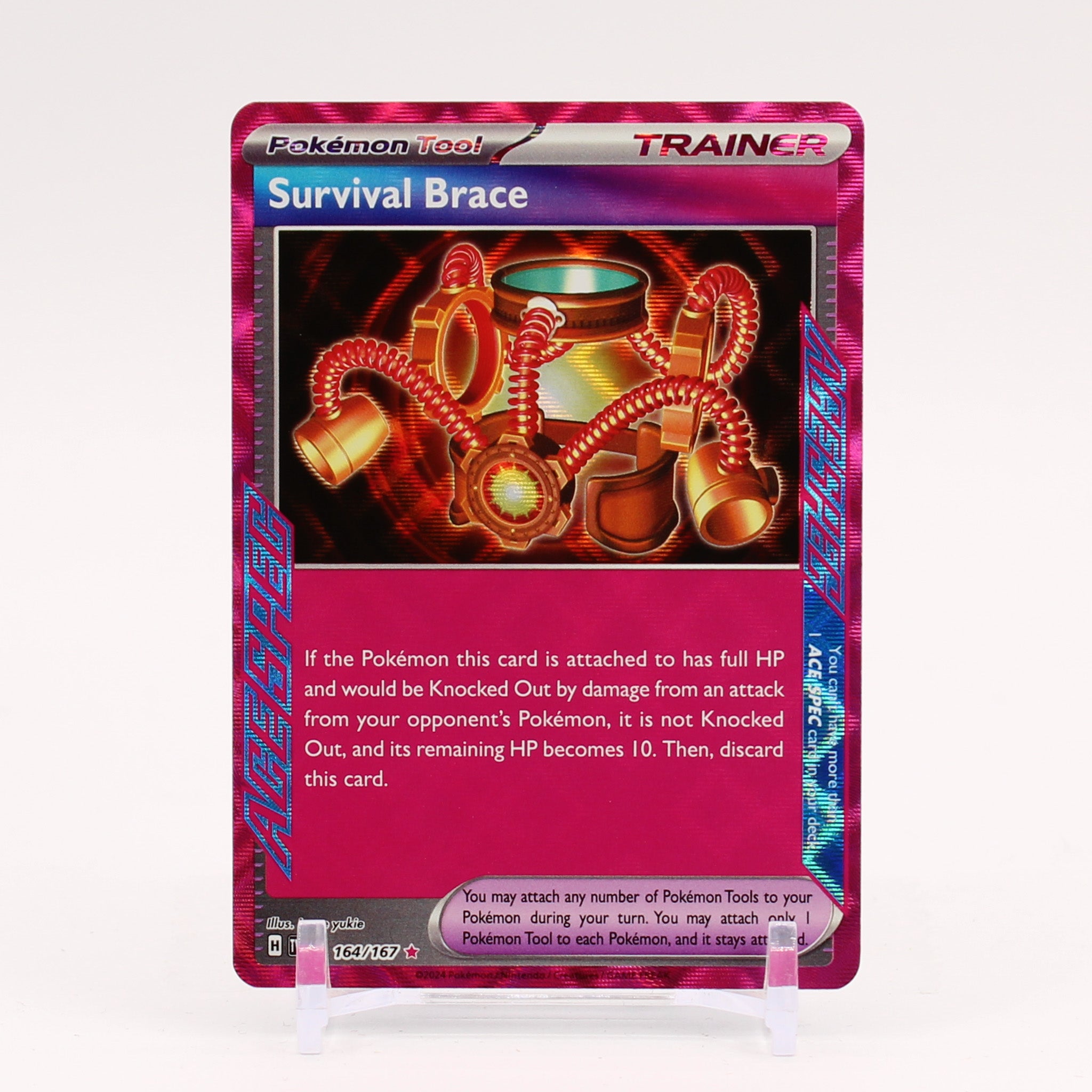 Survival Brace - 164/167 Twilight Masquerade ACESPEC Rare Trainer - NM/MINT