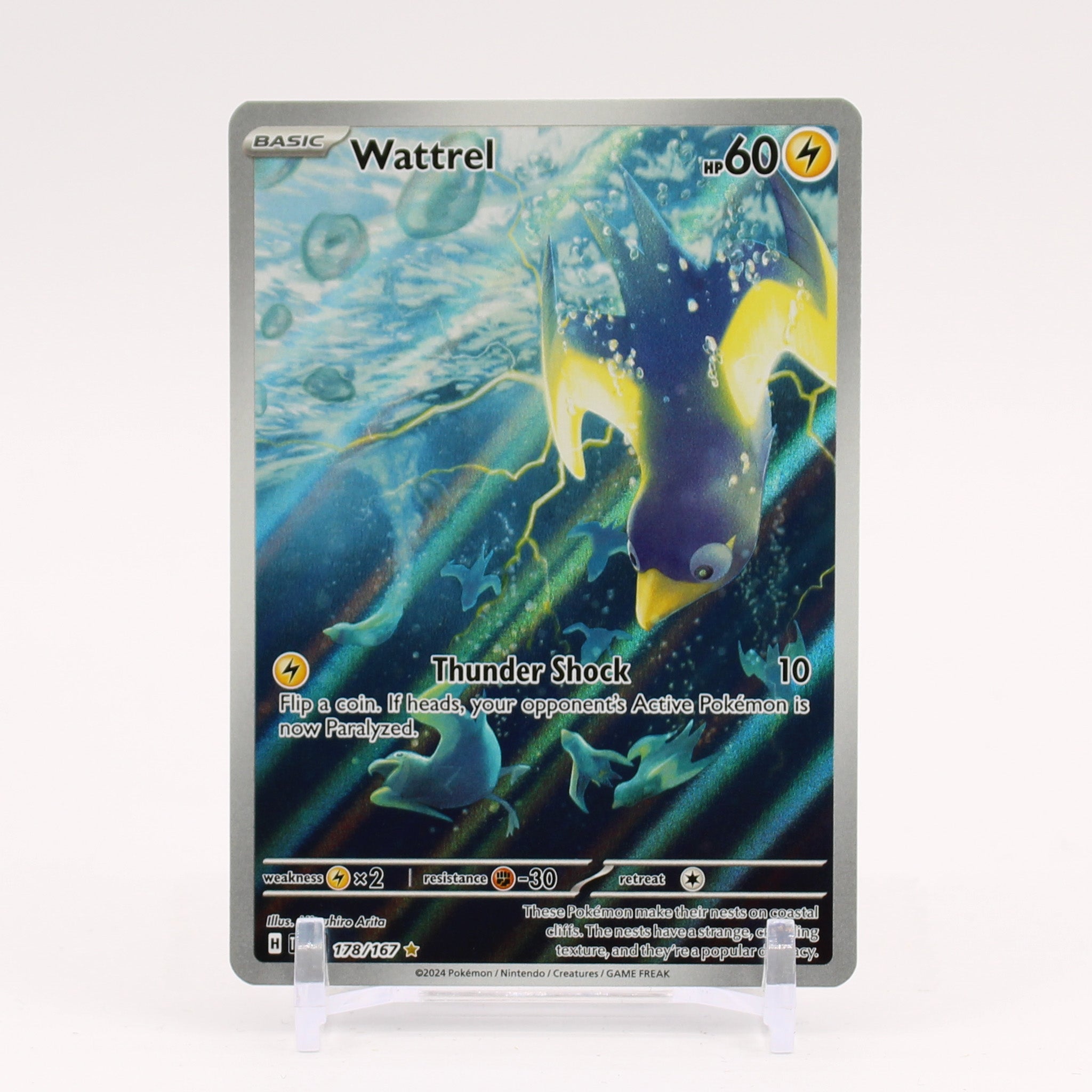 Wattrel - 178/167 Twilight Masquerade Illustration Rare Pokemon - NM/MINT