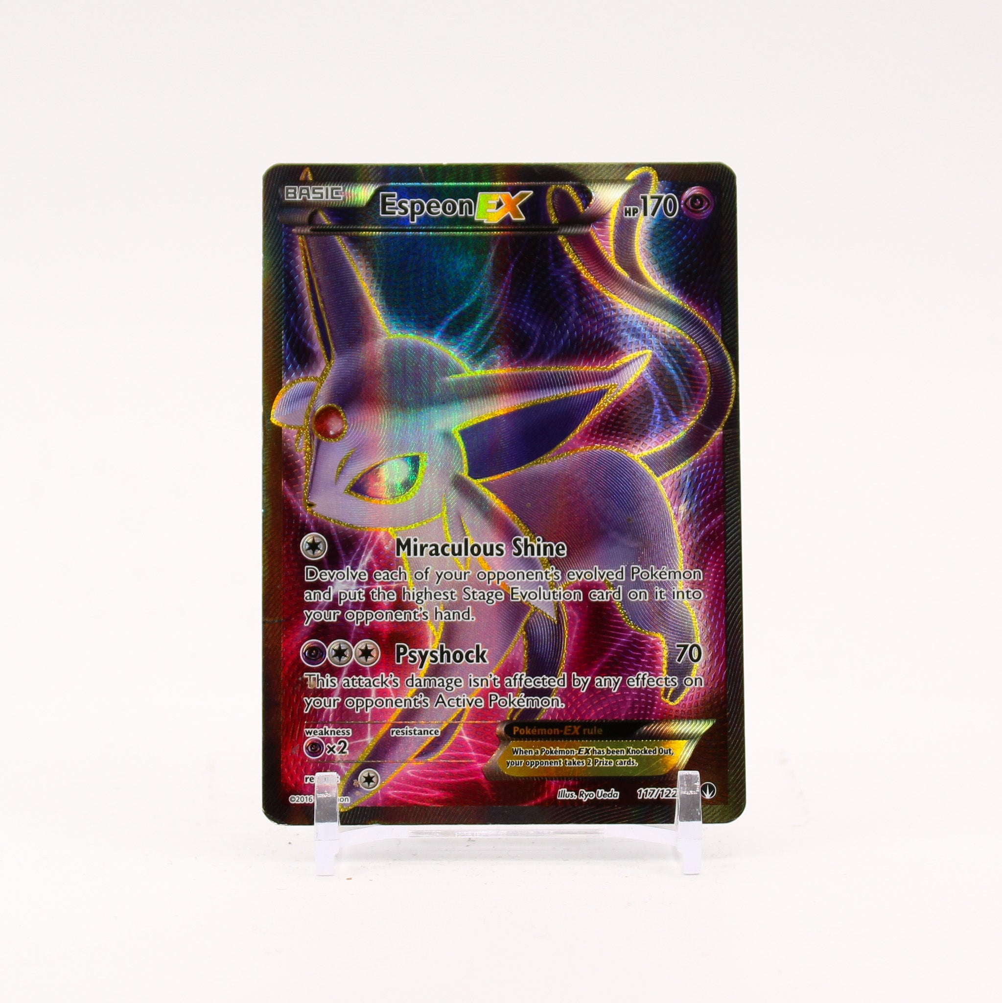 Espeon EX - 117/122 BREAKPoint Full Art Pokemon - DMG
