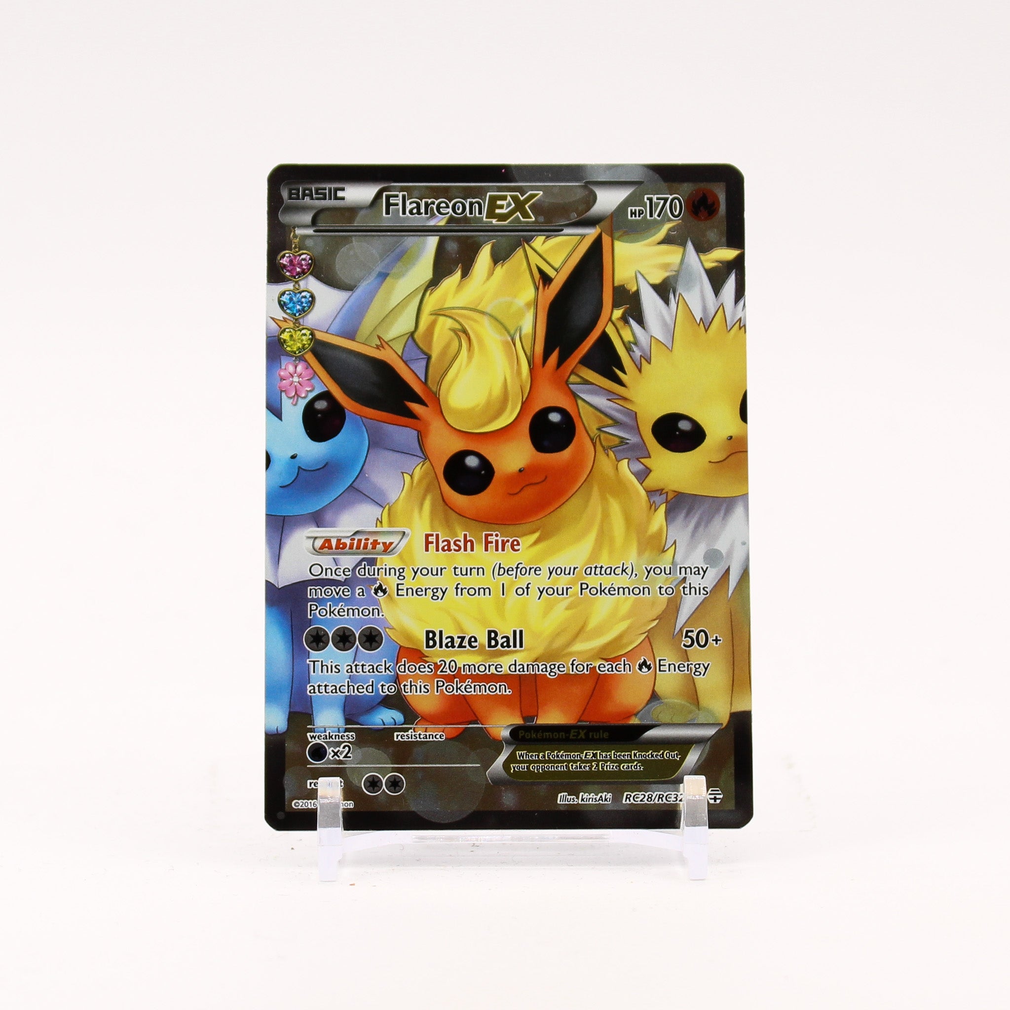 Flareon EX - RC28/RC32 Generations Radiant Collection Pokemon - NM/LP