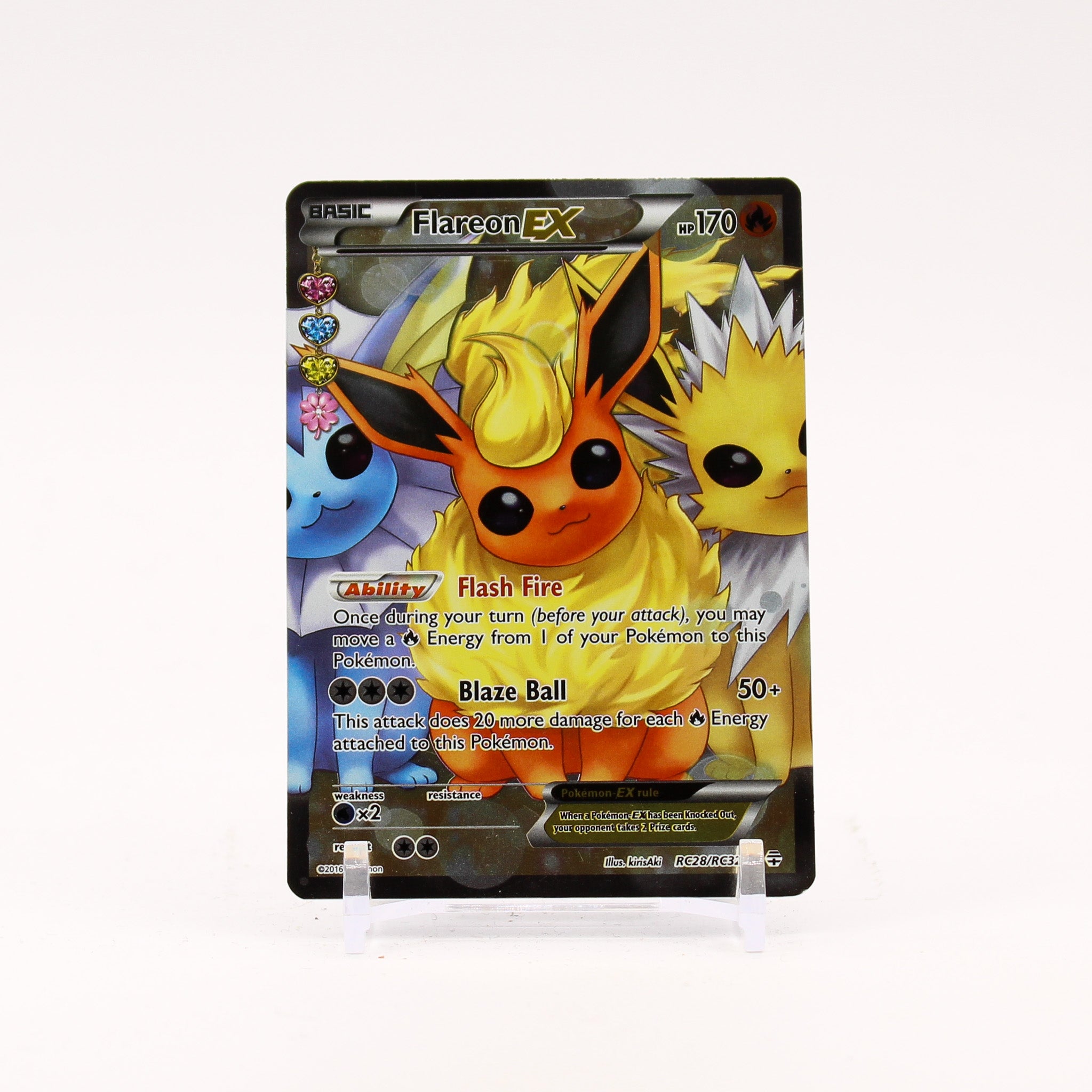 Flareon EX - RC28/RC32 Generations Radiant Collection Pokemon - NM/LP