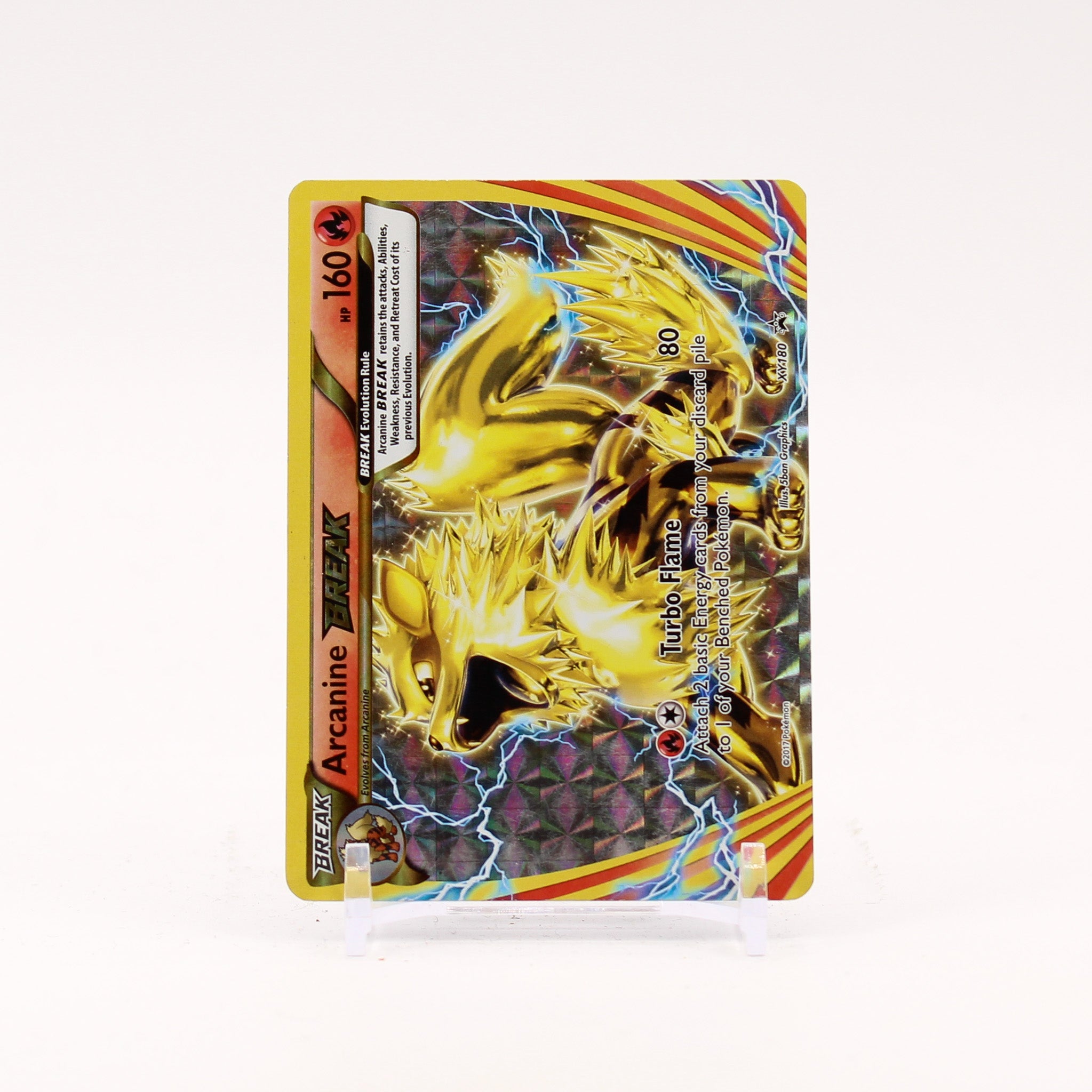 Arcanine BREAK - XY180 Black Star Promo Pokemon - LP/MP