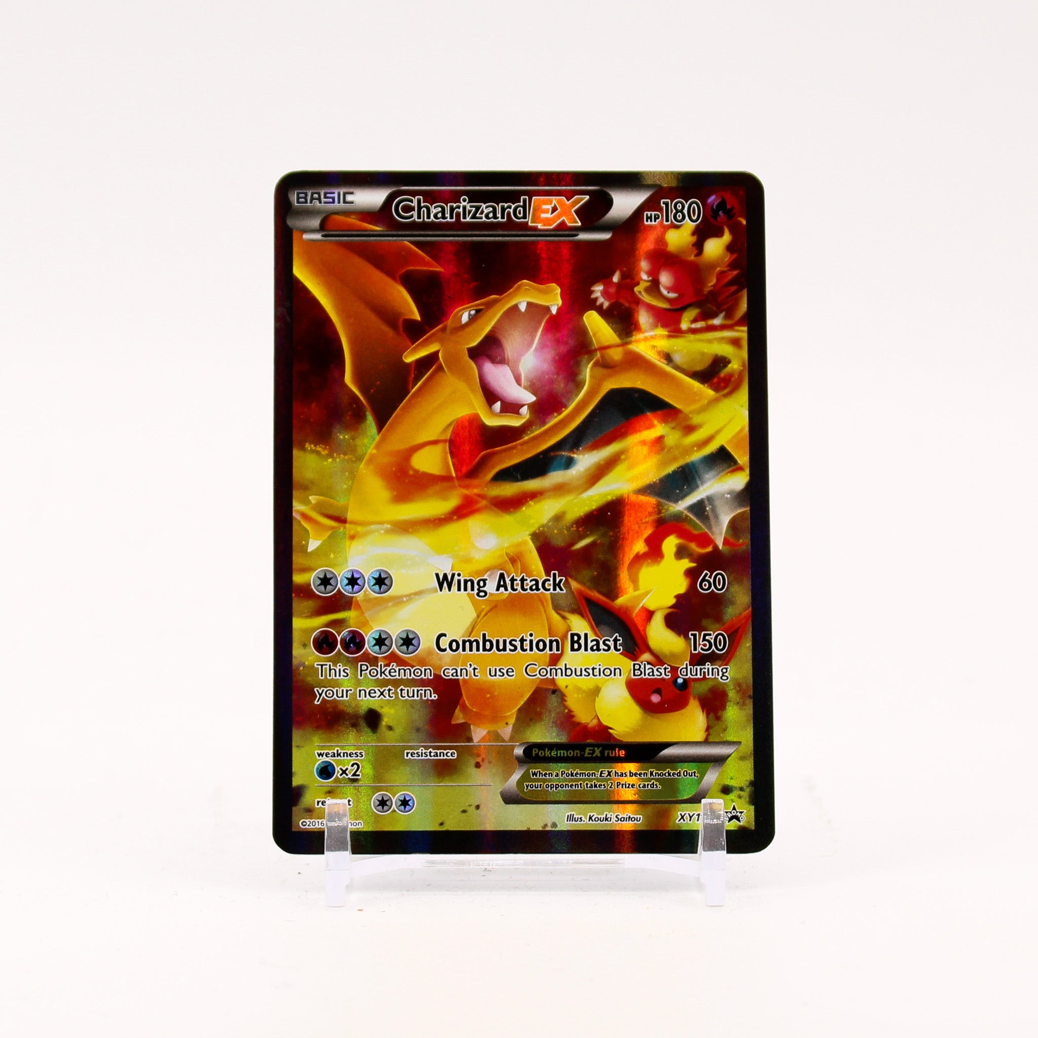 Charizard EX - XY121 Black Star Promo Alternate Art Pokemon - LP/MP
