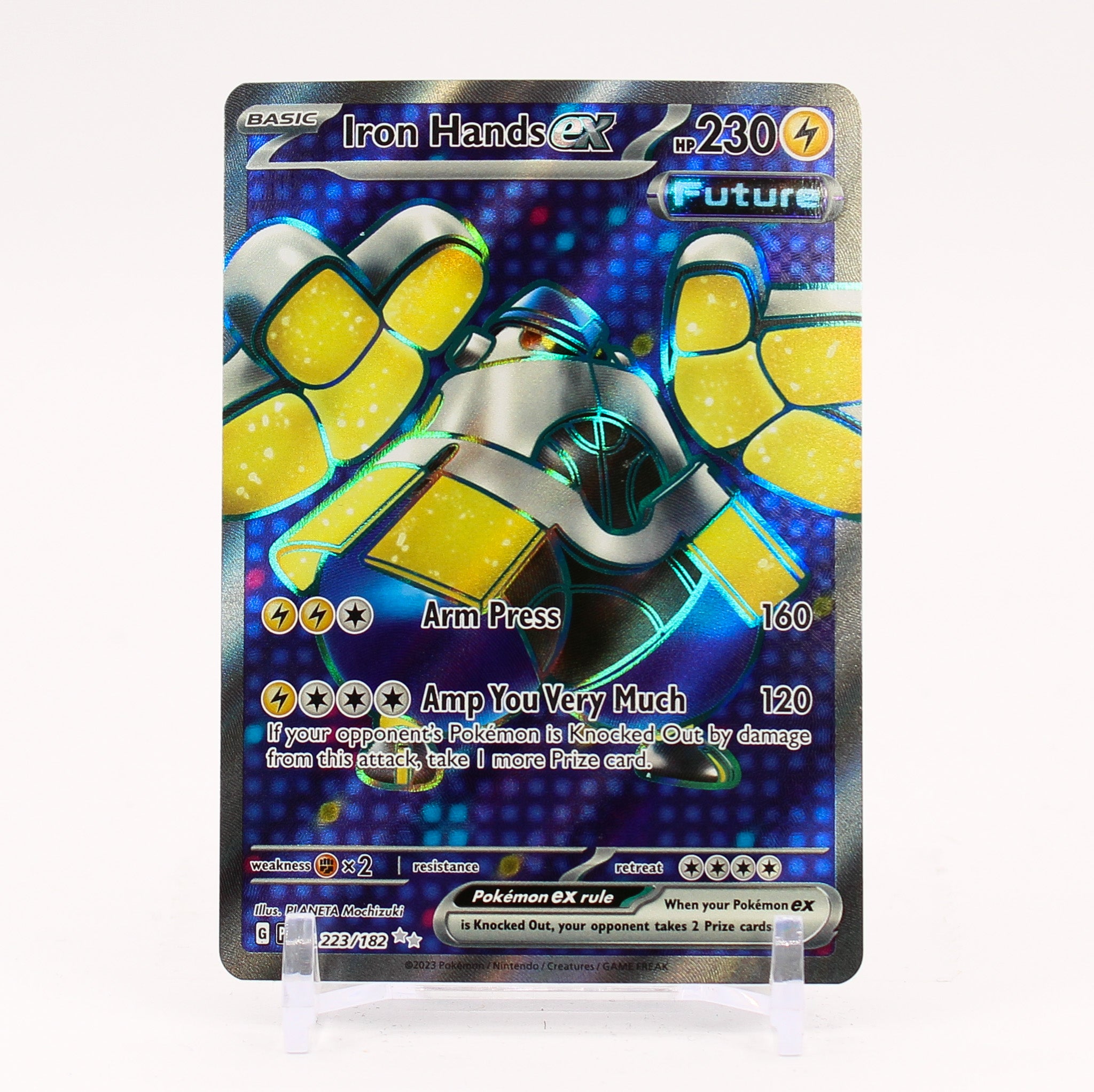 Iron Hands ex - 223/182 Paradox Rift Full Art Pokemon - NM/MINT