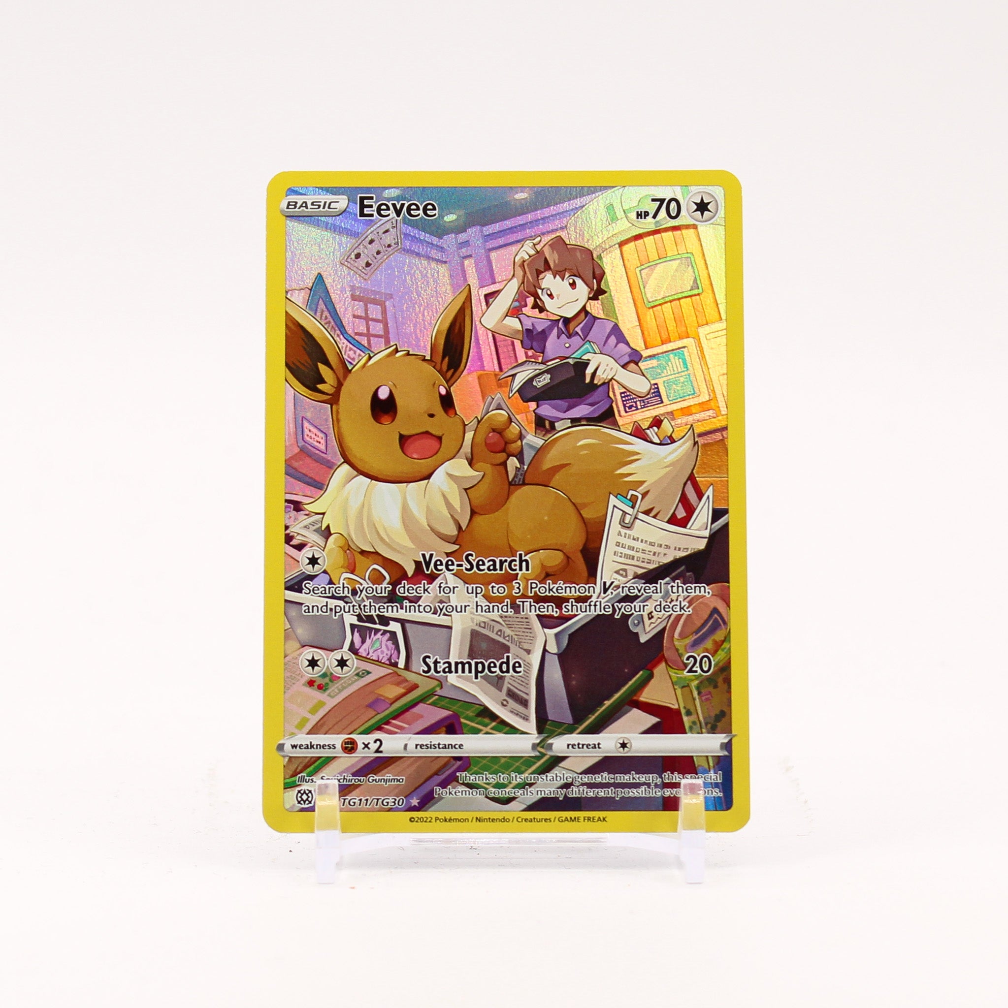 Eevee - TG11/TG30 Brilliant Stars Trainer Gallery Pokemon - NM/LP