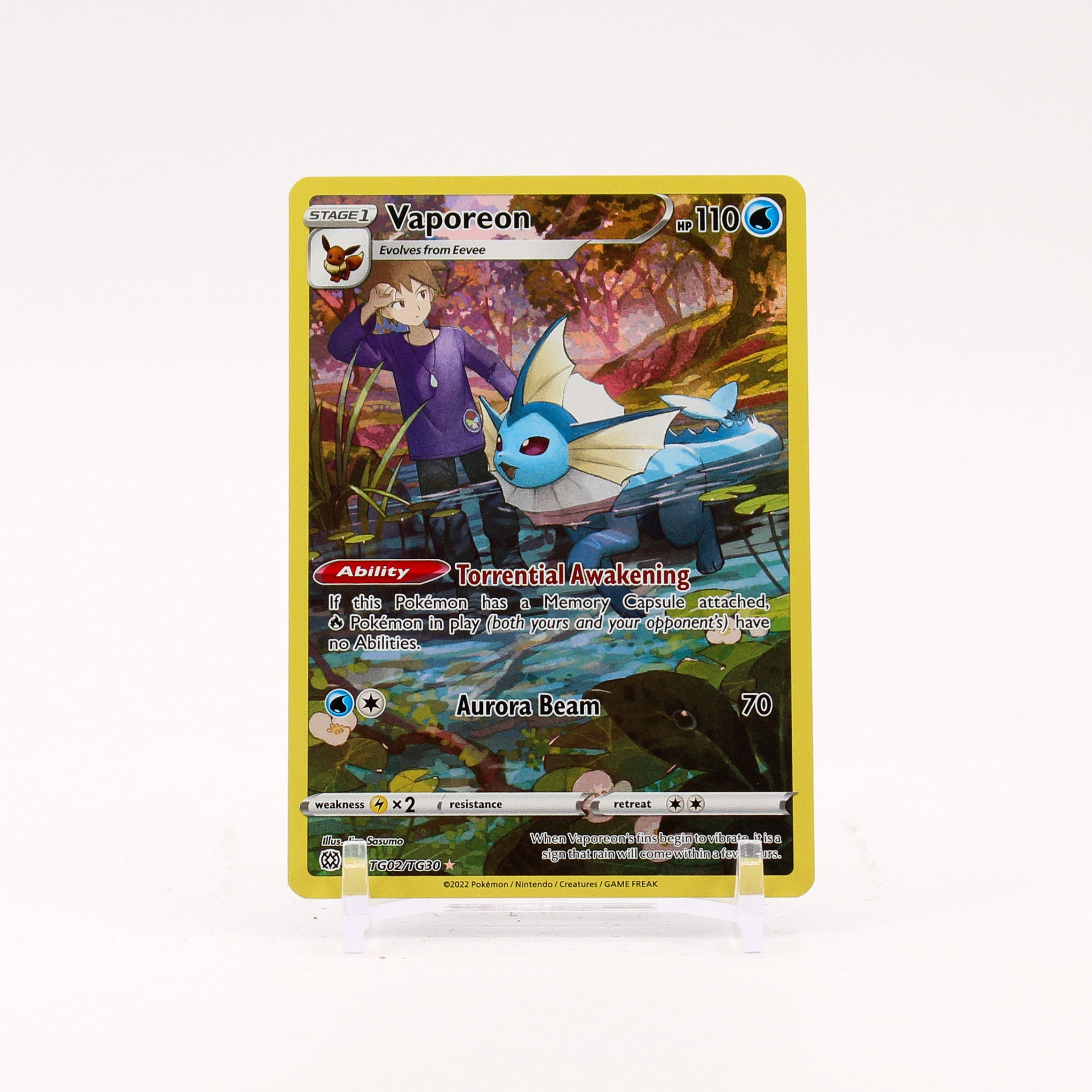 Vaporeon - TG02/TG30 - Brilliant Stars Trainer Gallery Pokemon - NM/LP