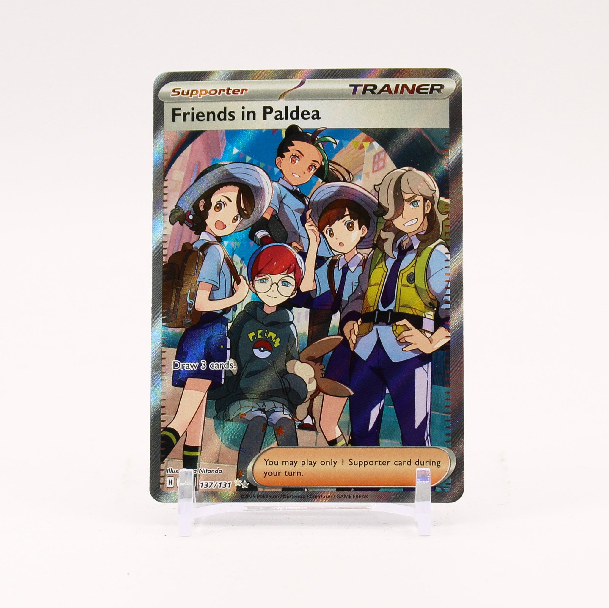 Friends In Paldea - 137/131 Prismatic Evolutions Full Art Trainer - NM/MINT