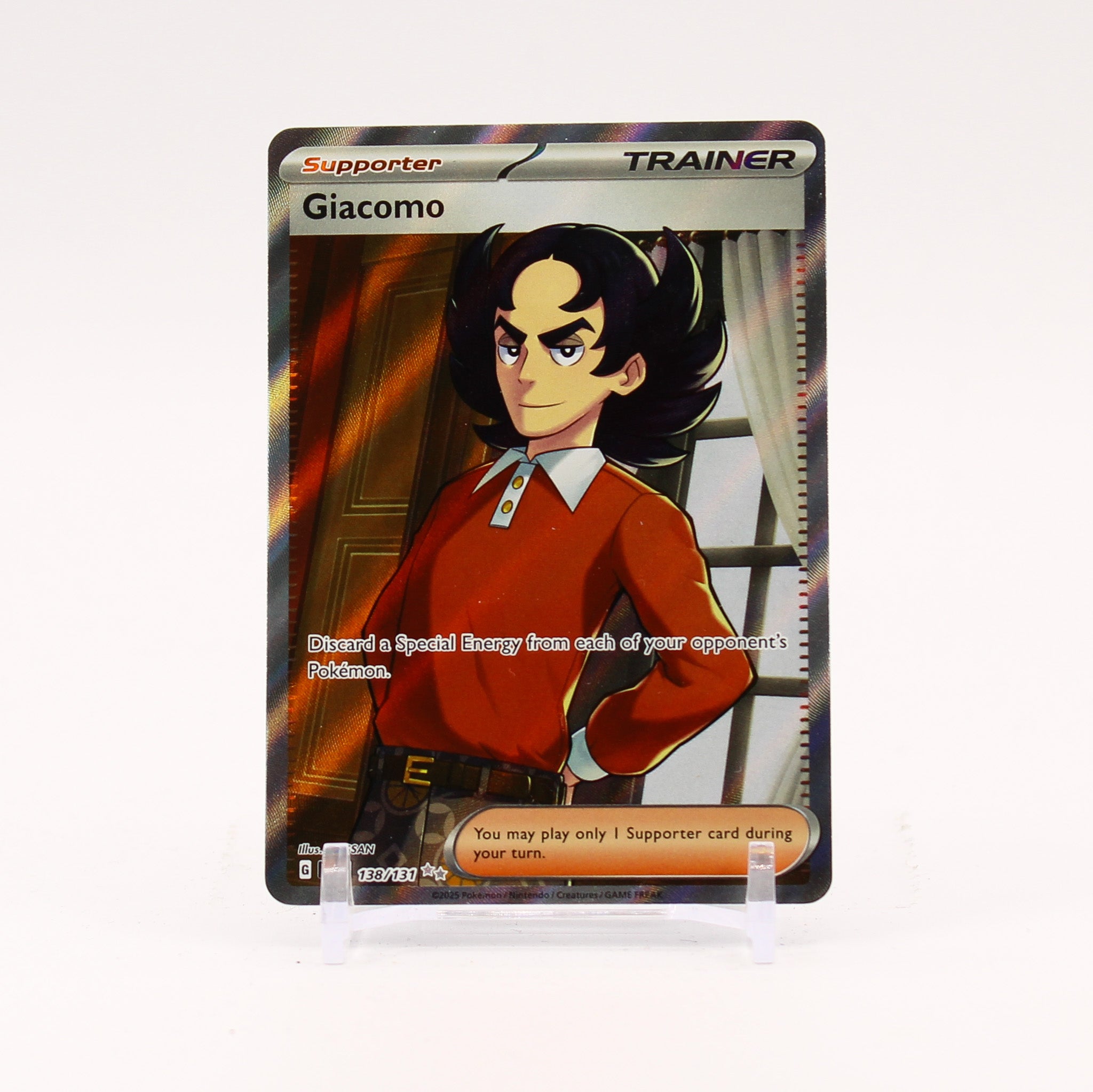 Giacomo - 138/131 Prismatic Evolutions Full Art Trainer - NM/MINT