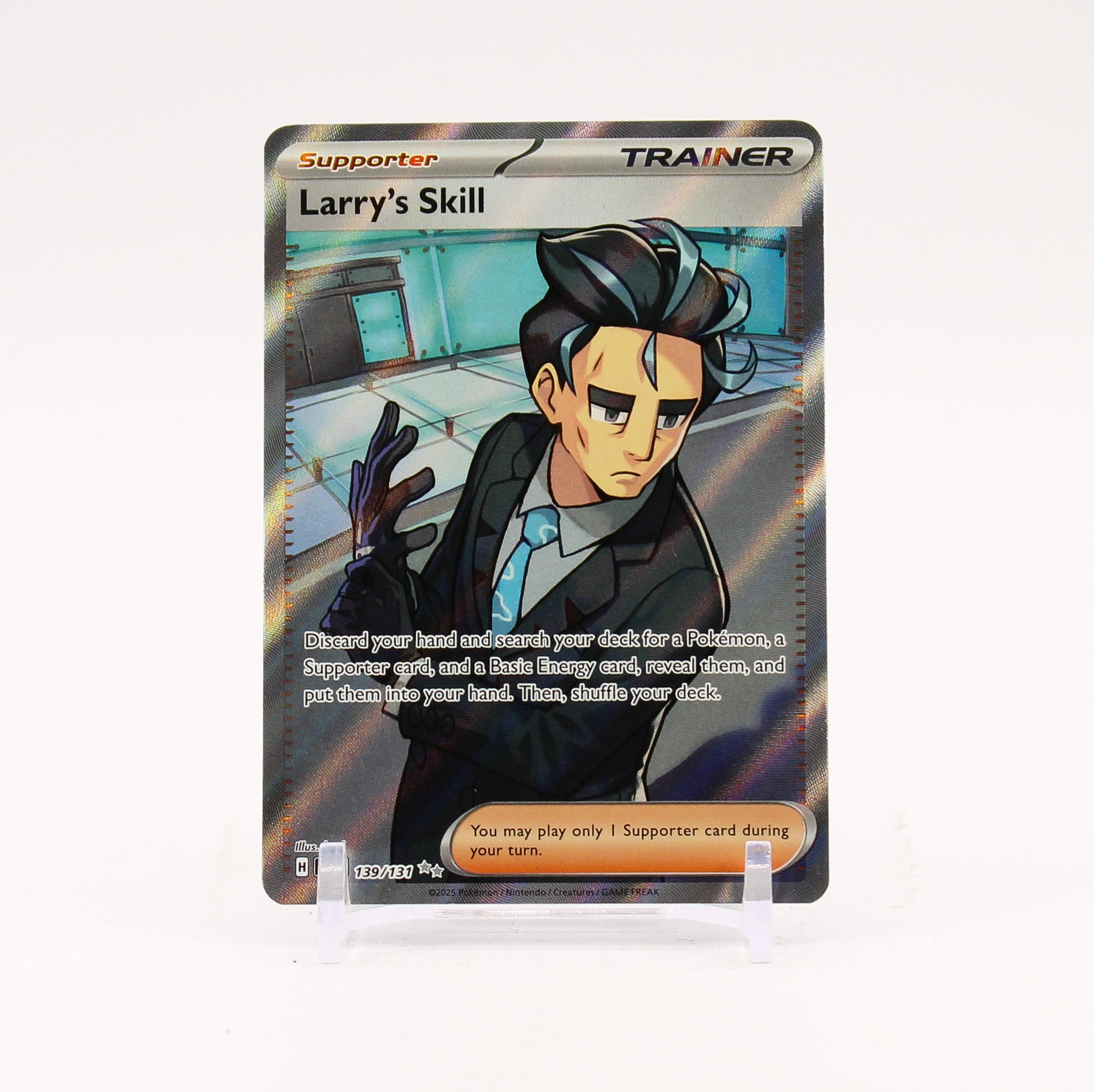 Larry's Skill - 139/131 Prismatic Evolutions Full Art Trainer - NM/MINT