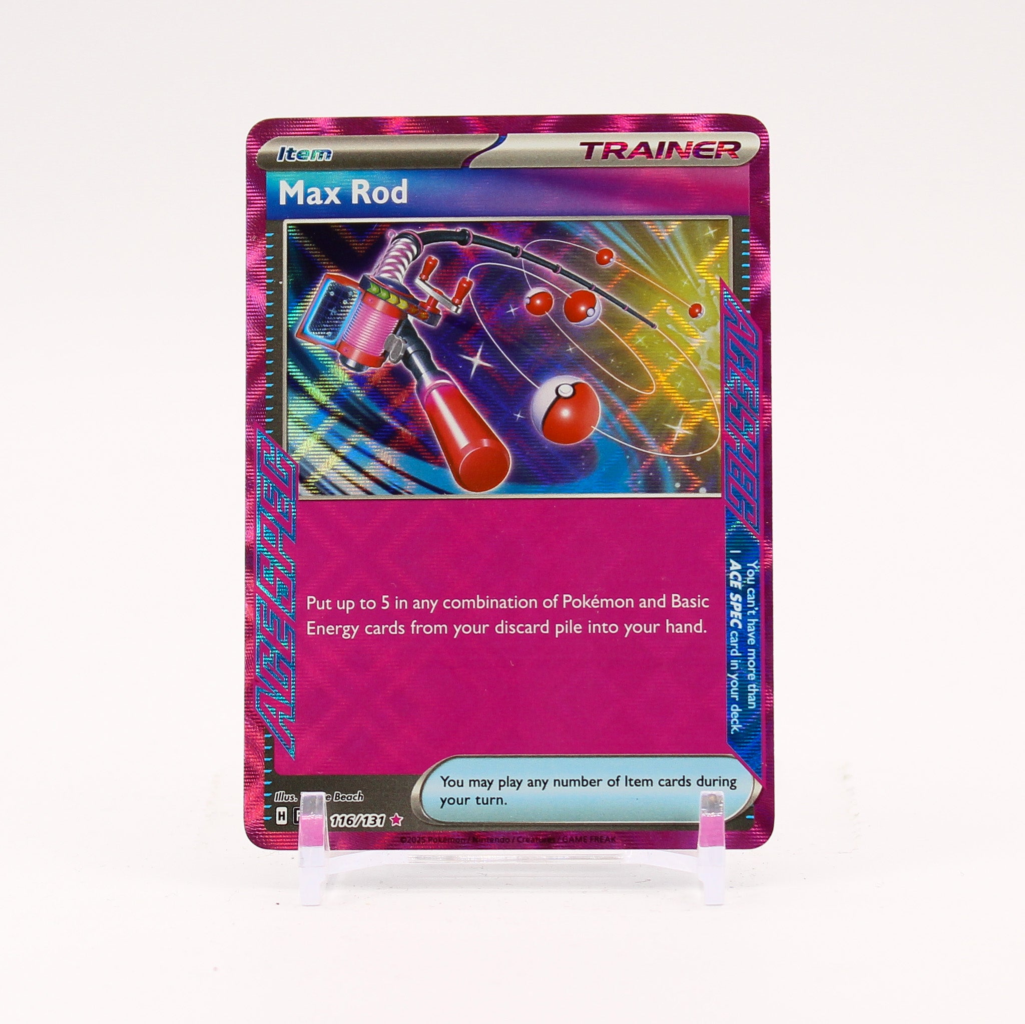 Max Rod - 116/131 Prismatic Evolutions Ace Spec Trainer - NM/MINT