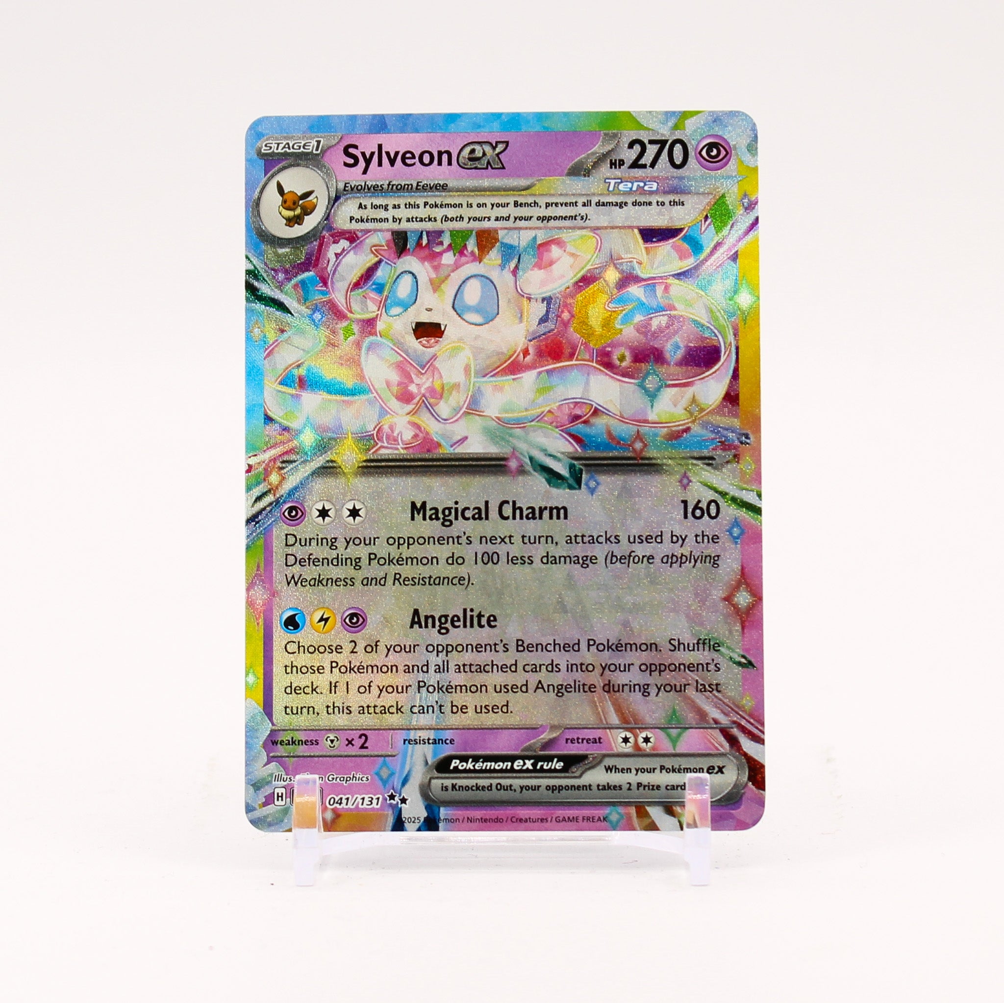 Sylveon ex - 041/131 Prismatic Evolutions Double Rare Pokemon - NM/MINT