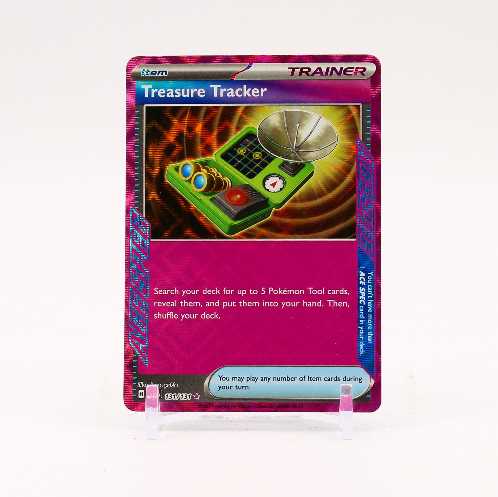 Treasure Tracker - 131/131 Prismatic Evolutions Ace Spec Trainer - NM/MINT