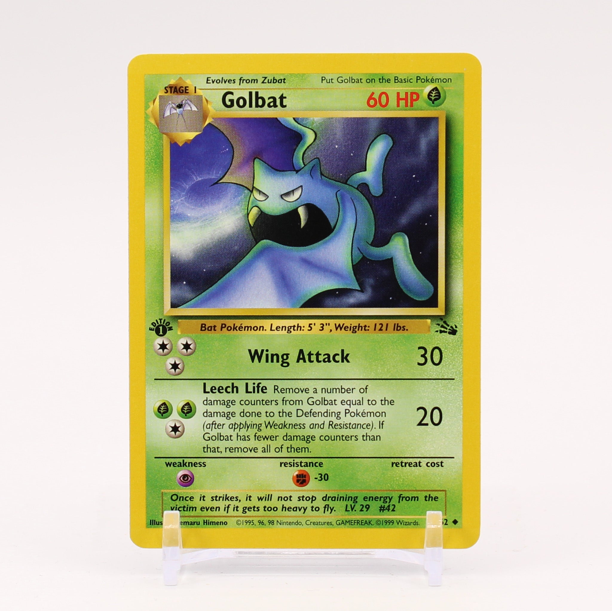 Golbat - 34/62 Fossil 1st Edition Pokemon - NM