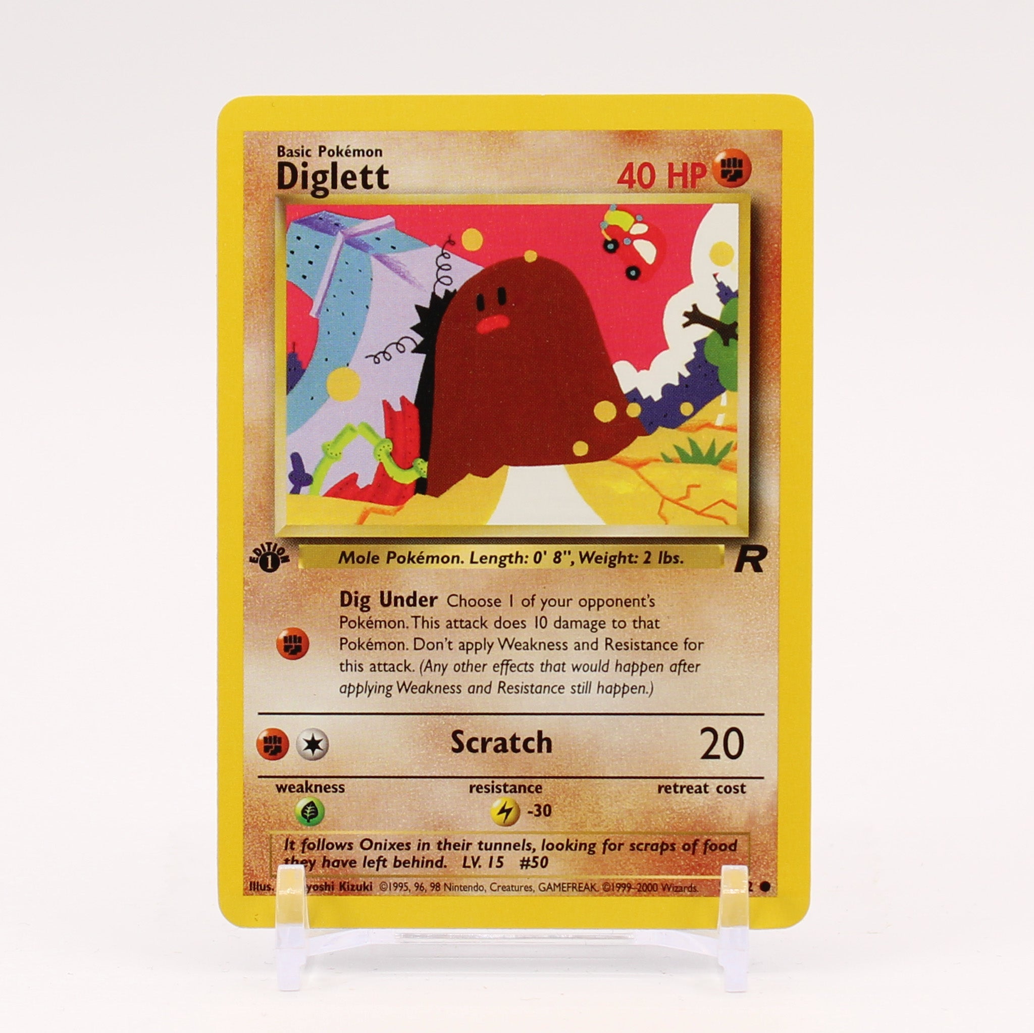 Diglett - 52/82 Team Rocket 1st Edition Pokemon - NM