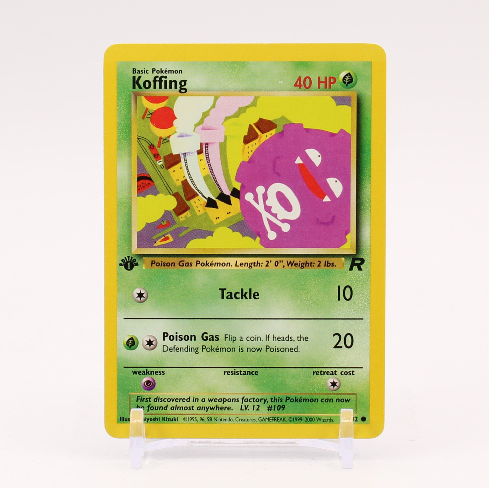 Koffing - 58/82 Team Rocket 1st Edition Pokemon - NM