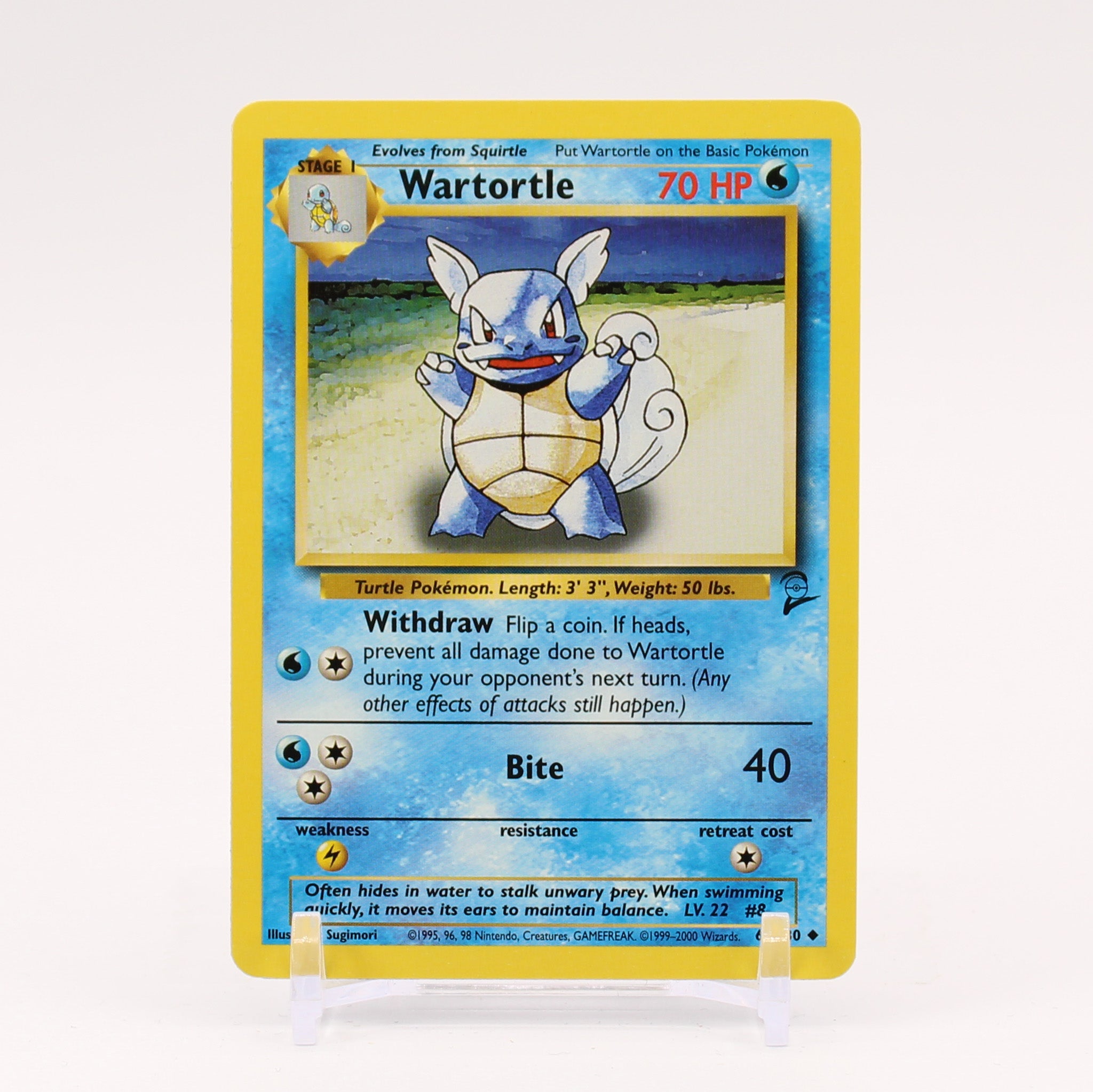 Wartortle - 63/130 Base Set 2 Pokemon - NM
