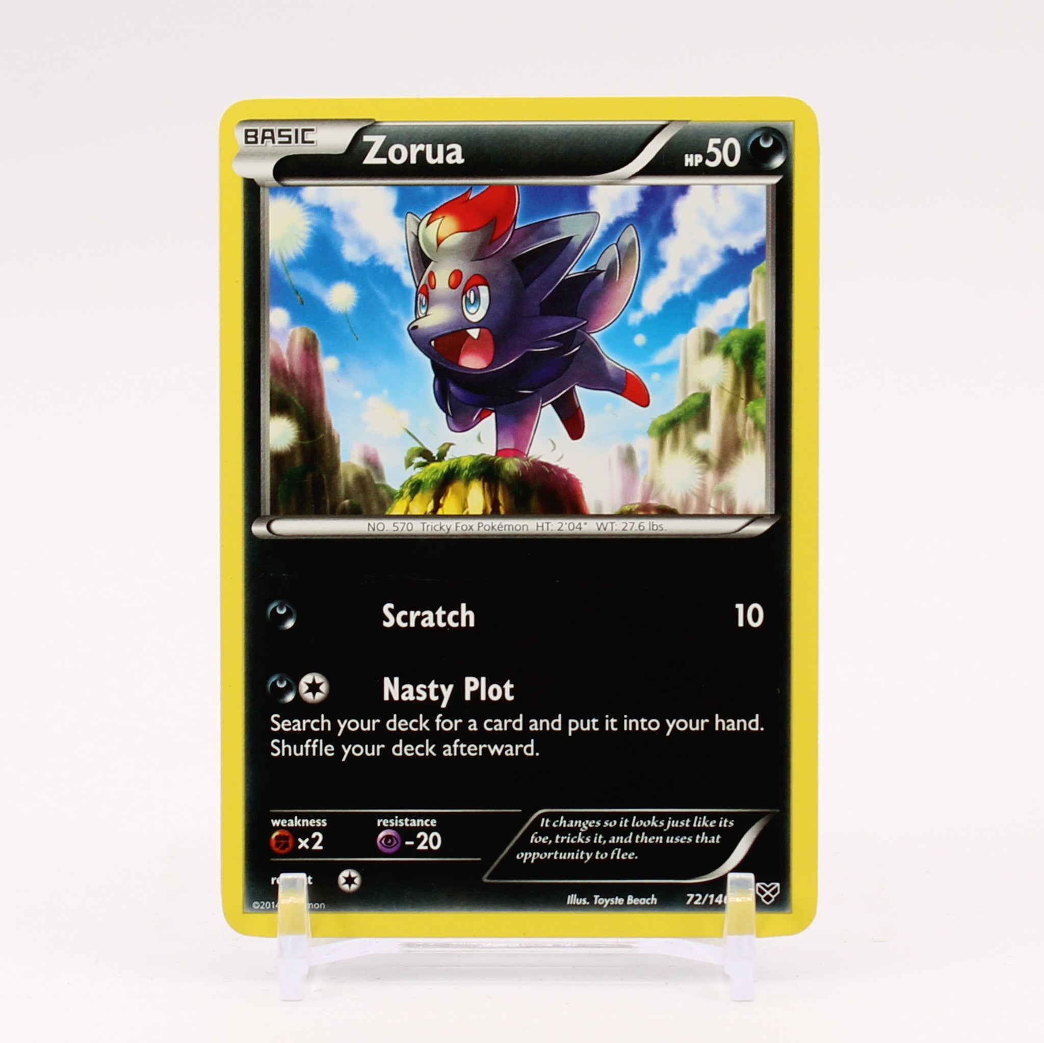 Zorua - 72/146 XY Pokemon - NM