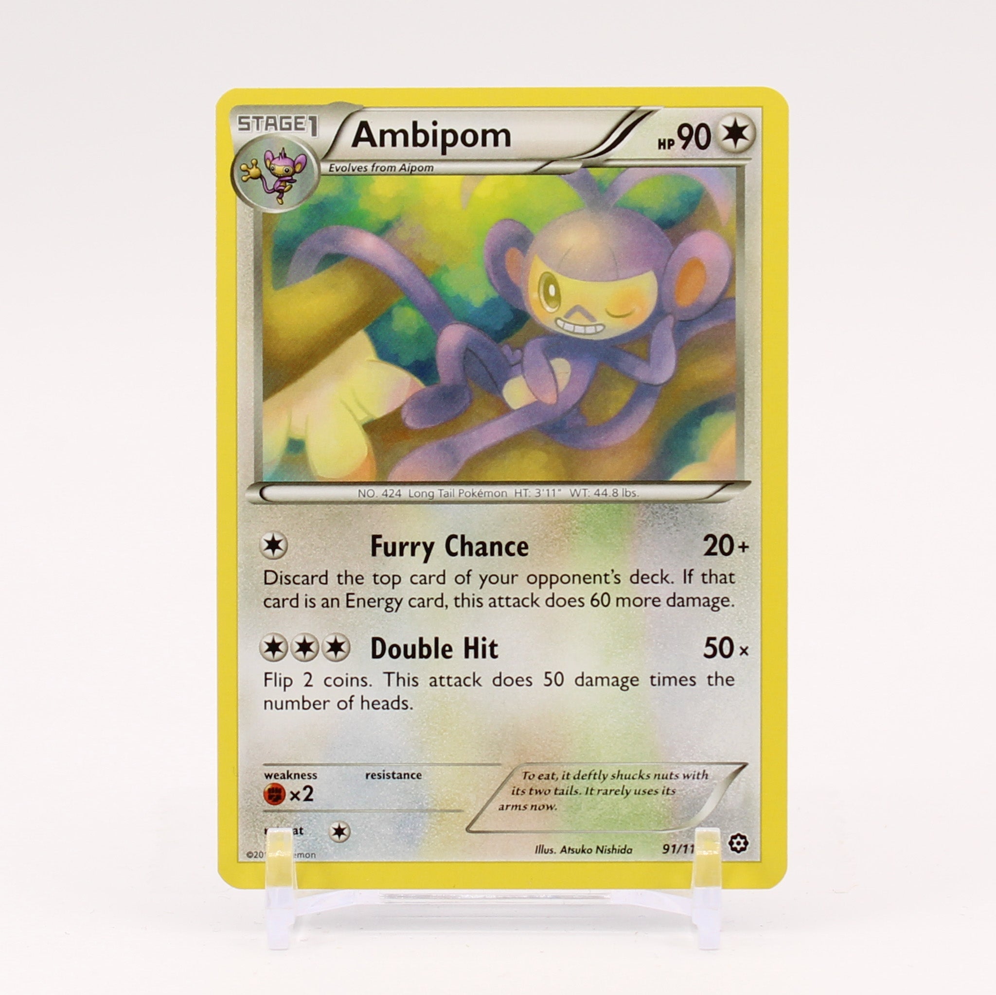 Ambipom - 91/114 Steam Siege Pokemon - NM