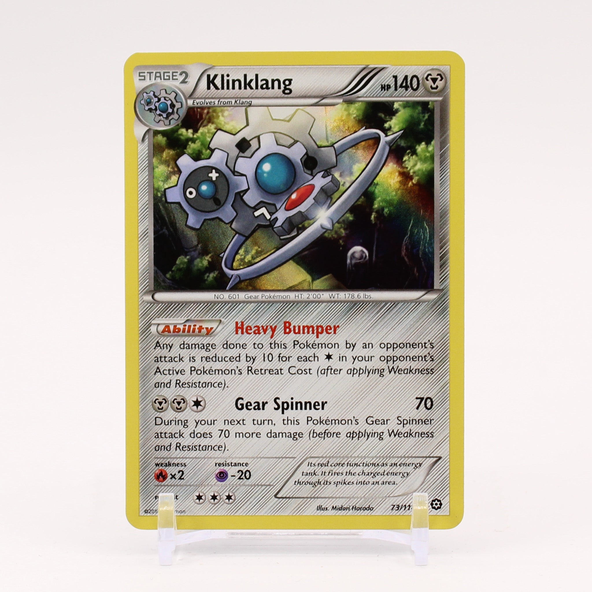 Klinklang - 73/114 Steam Siege Reverse Holo Rare Pokemon - NM
