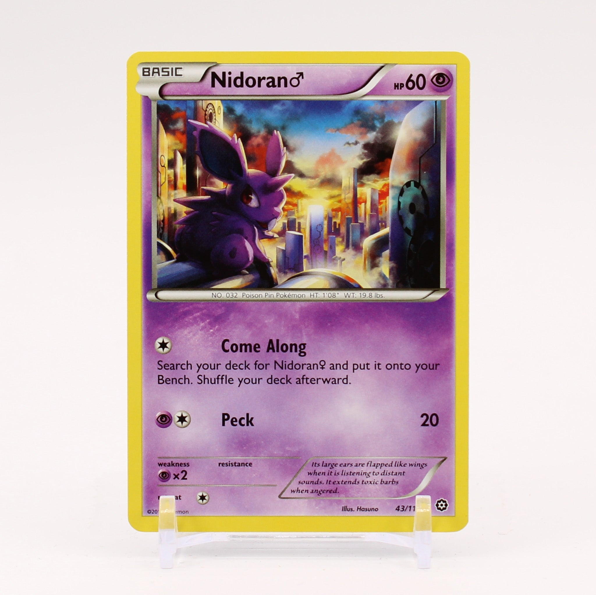 Nidoran - 43/114 Steam Siege Pokemon - NM