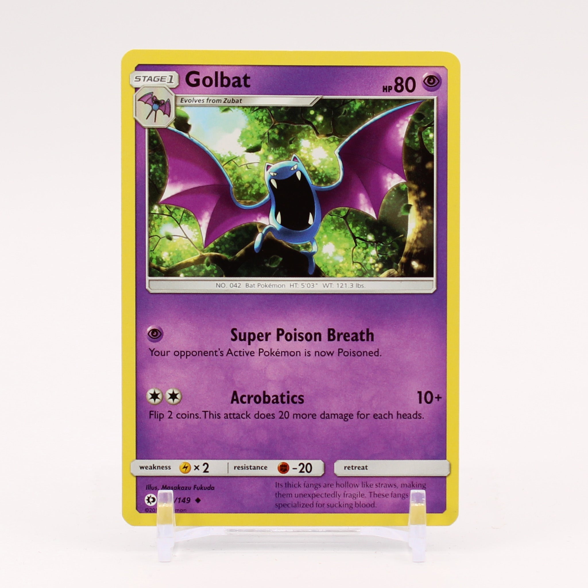 Golbat - 55/149 Sun & Moon Pokemon - NM/MINT